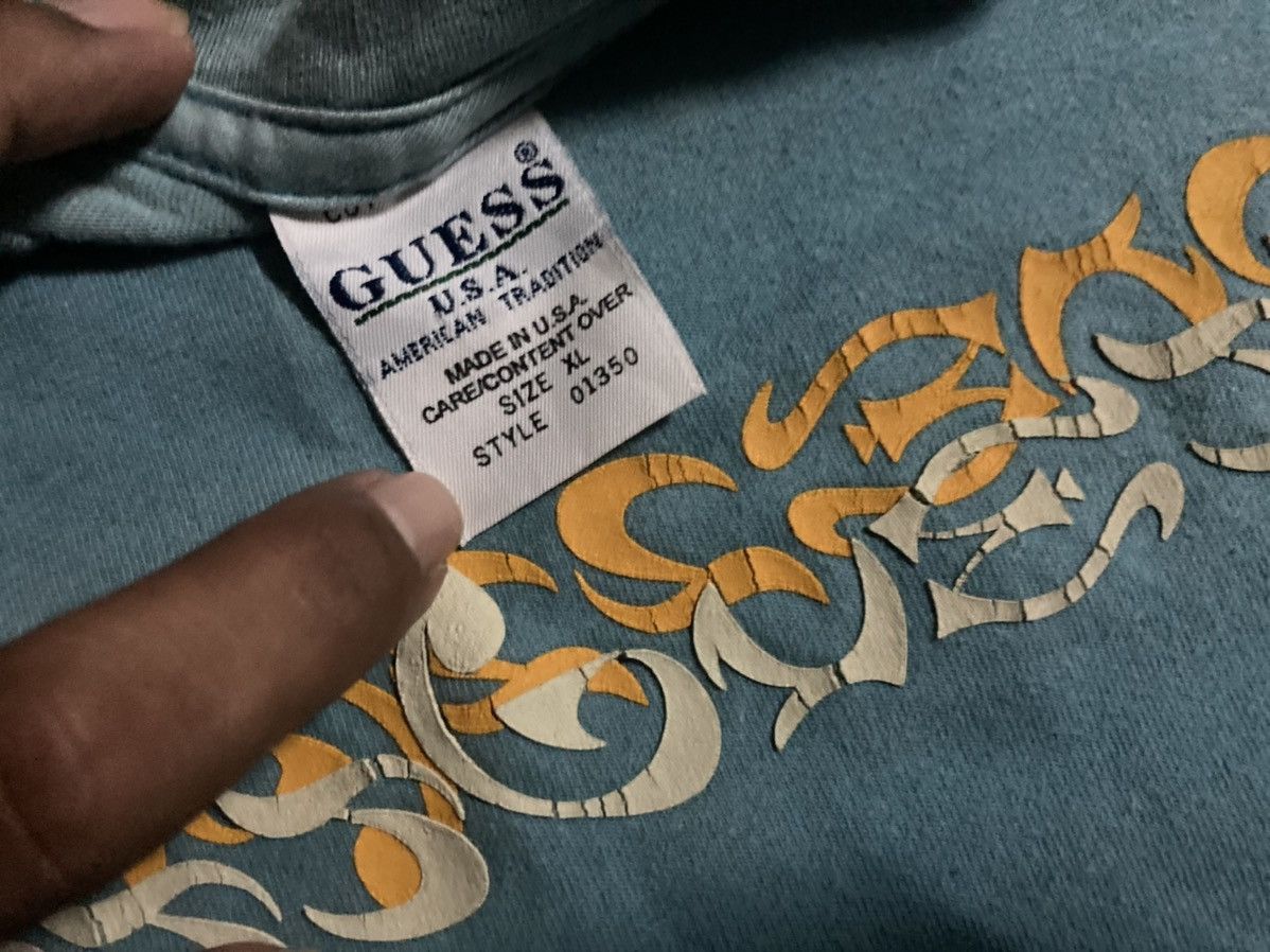 Designer × Guess Vintage T-shirt Guess 90s Size US XL / EU 56 / 4 - 4 Thumbnail