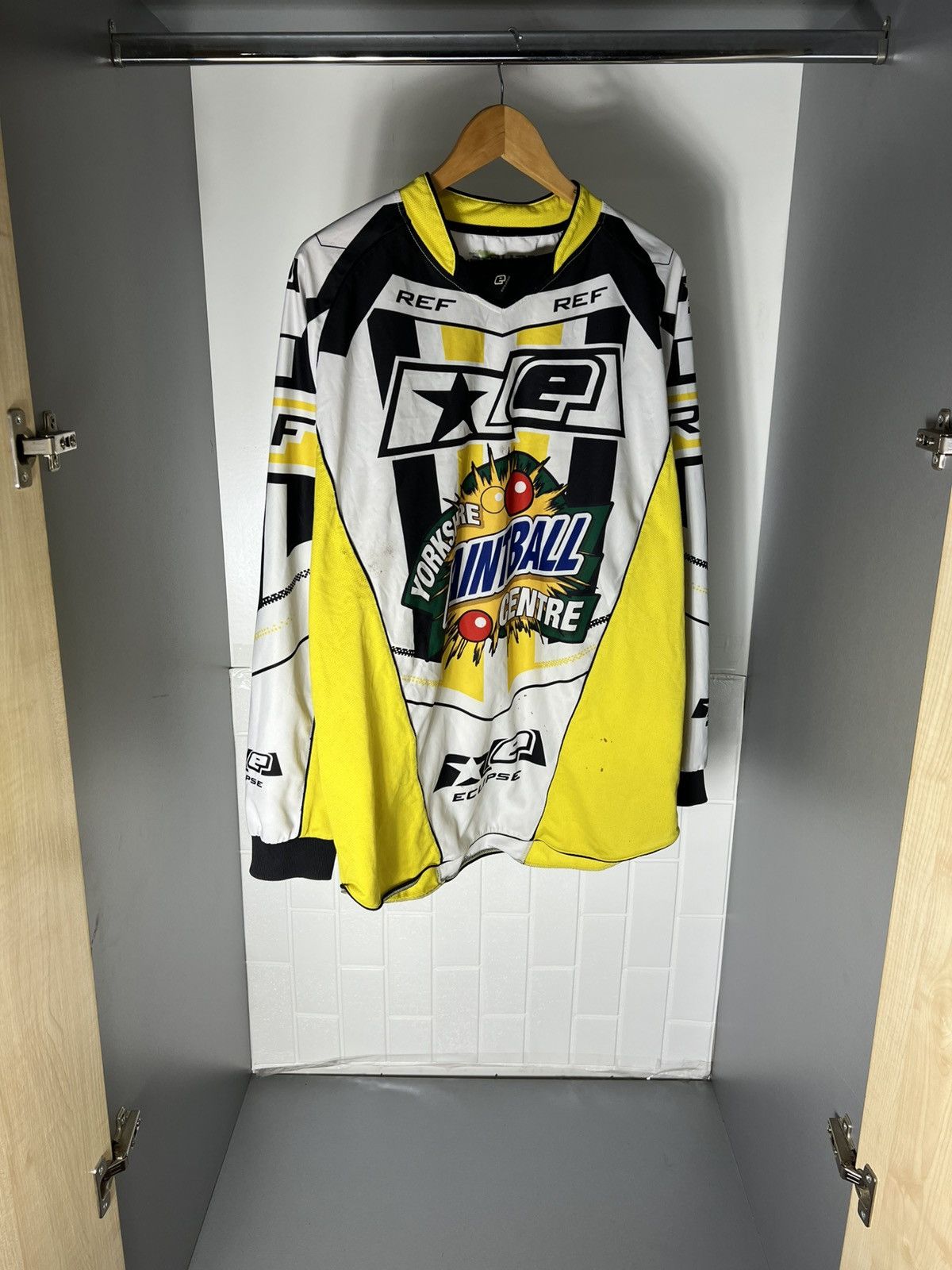 NASCAR VINTAGE ECLIPSE PLAYING MOTORCYCLE JERSEY RACING RETRO 90s Size US L / EU 52-54 / 3 - 4 Thumbnail