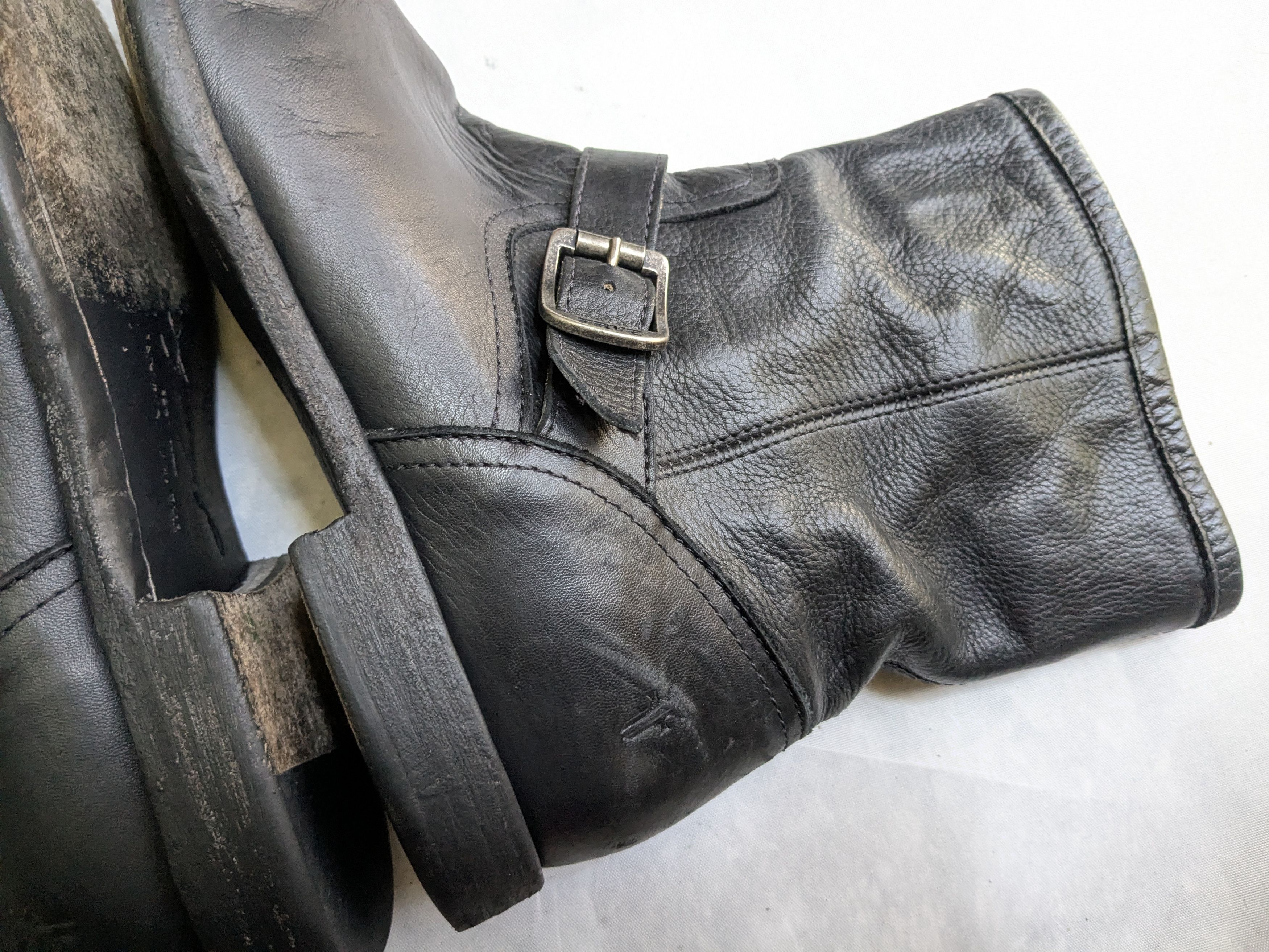 Frye Frye Engineer Boots Black Leather 9.5 Motorcycle Biker Size US 9.5 / EU 42-43 - 14 Thumbnail
