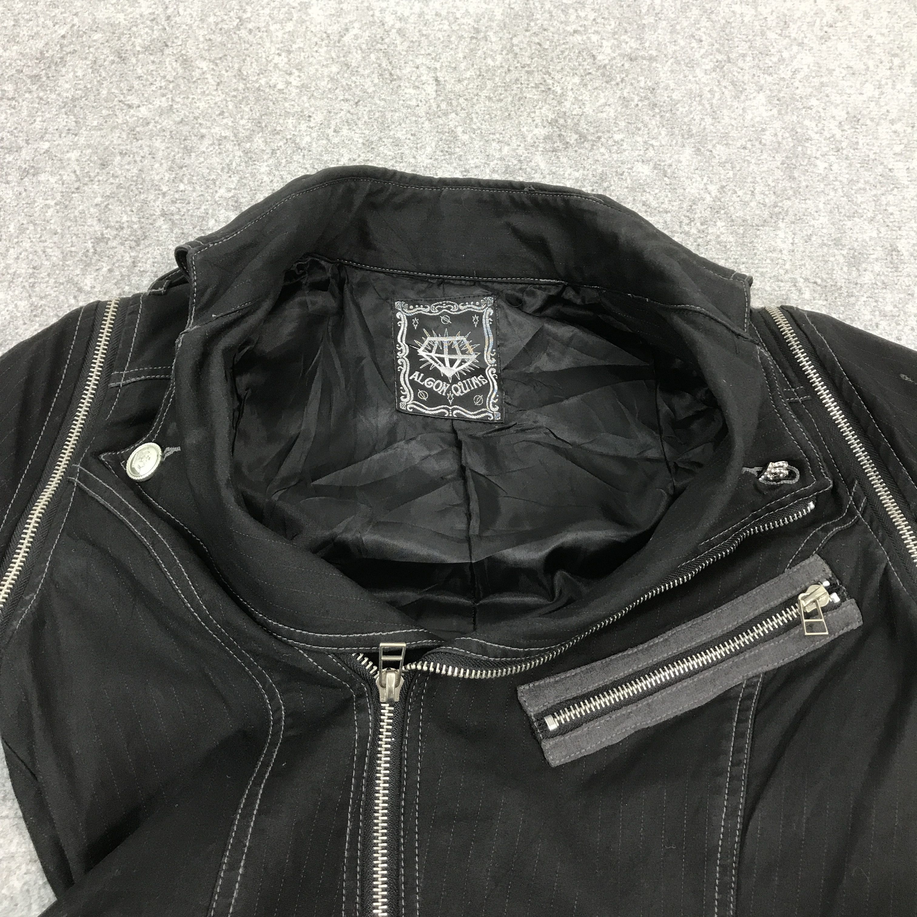 If Six Was Nine × Japanese Brand × Le Grande Bleu (L.G.B.) 🔥ALGON QUINS JAPAN PUNK BLACK JACKET Size US S / EU 44-46 / 1 - 7 Thumbnail