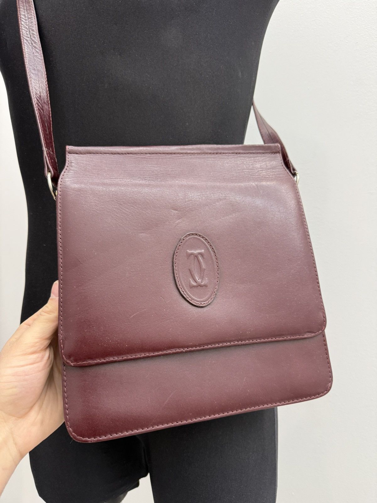 Cartier Vintage Cartier Must de Cartier Leather Shoulder Bag Size ONE SIZE - 3 Thumbnail