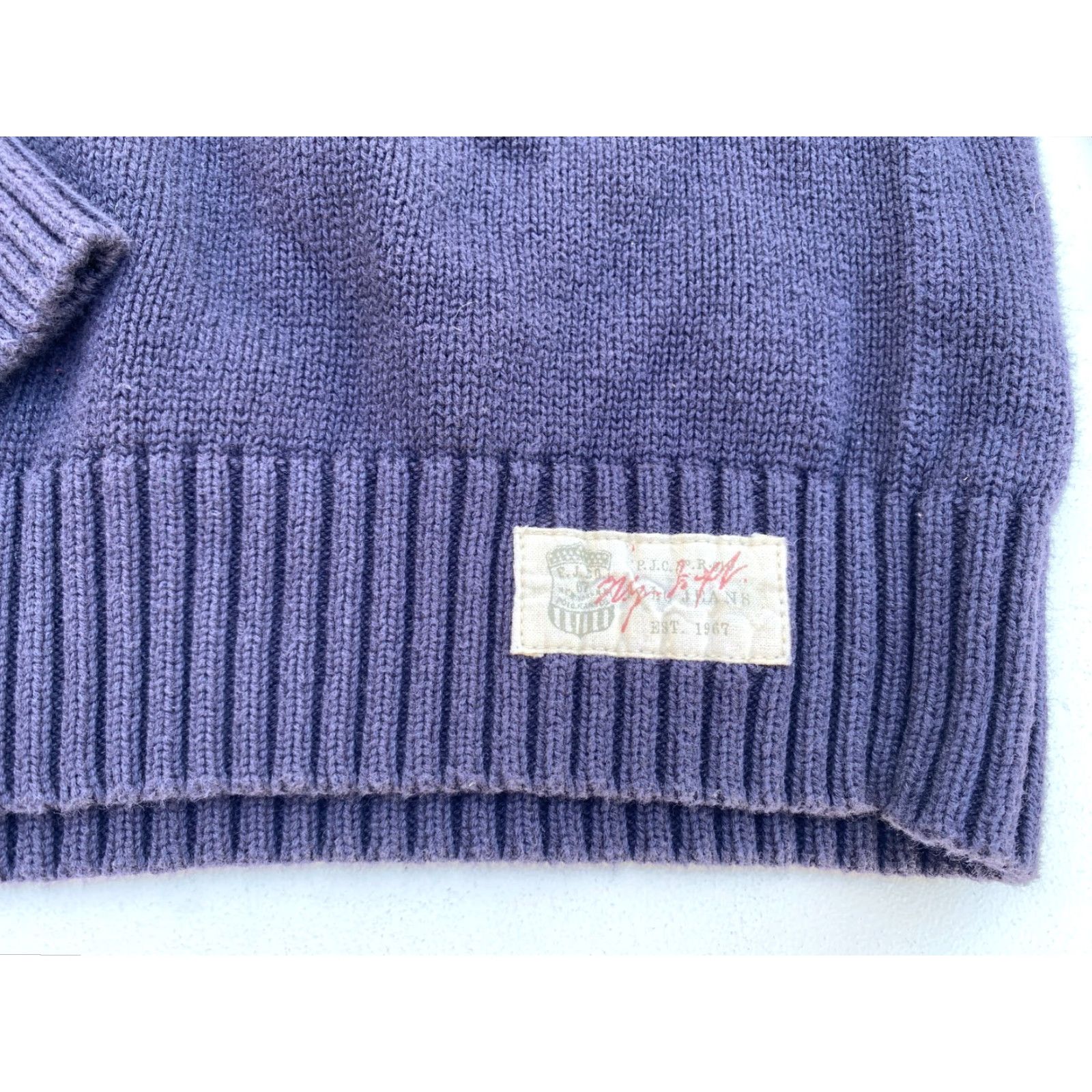 Polo Ralph Lauren Polo Jeans Ralph Lauren Men's Vintage Mock Neck Sweater Knit Navy Size M 90s Polo Jeans Ralph Lauren Pullover Sweater Mens Vintage 90s Classic Size US M / EU 48-50 / 2 - 6 Thumbnail