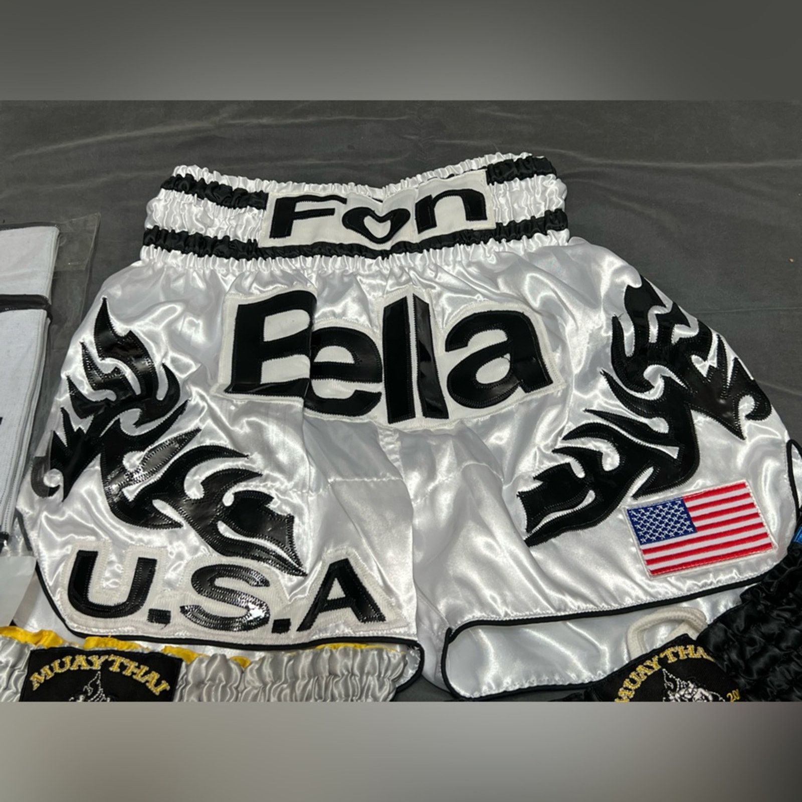 Other Lot 3 Muay Thai Men’s MMA Shorts M,M, & S + Ankle Support Size US 32 / EU 48 - 6 Thumbnail