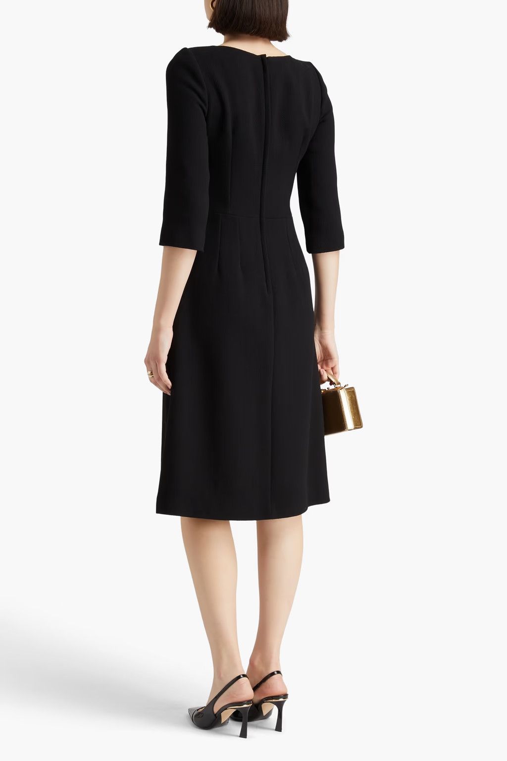 Dolce & Gabbana o1y0825 Midi Dress in Black Size XS / US 0-2 / IT 36-38 - 3 Thumbnail