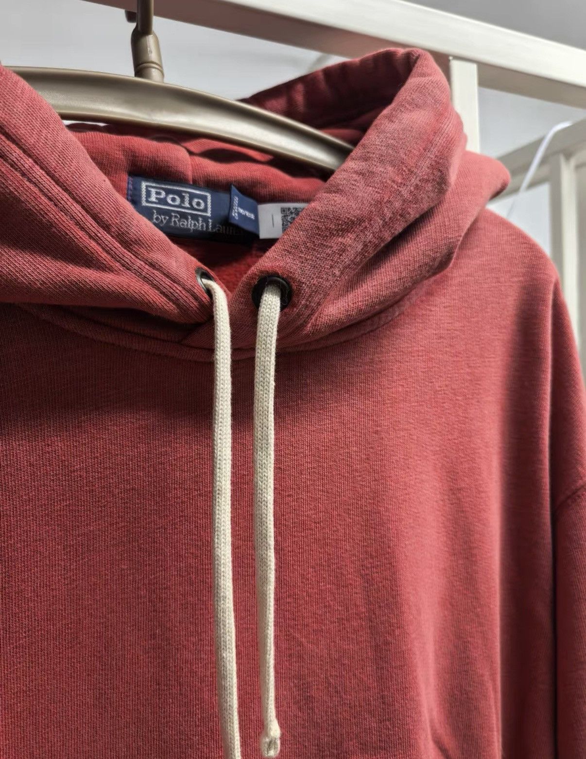 Polo Ralph Lauren FW25 Washed Pink Kangaroo Pouch Sweatshirt