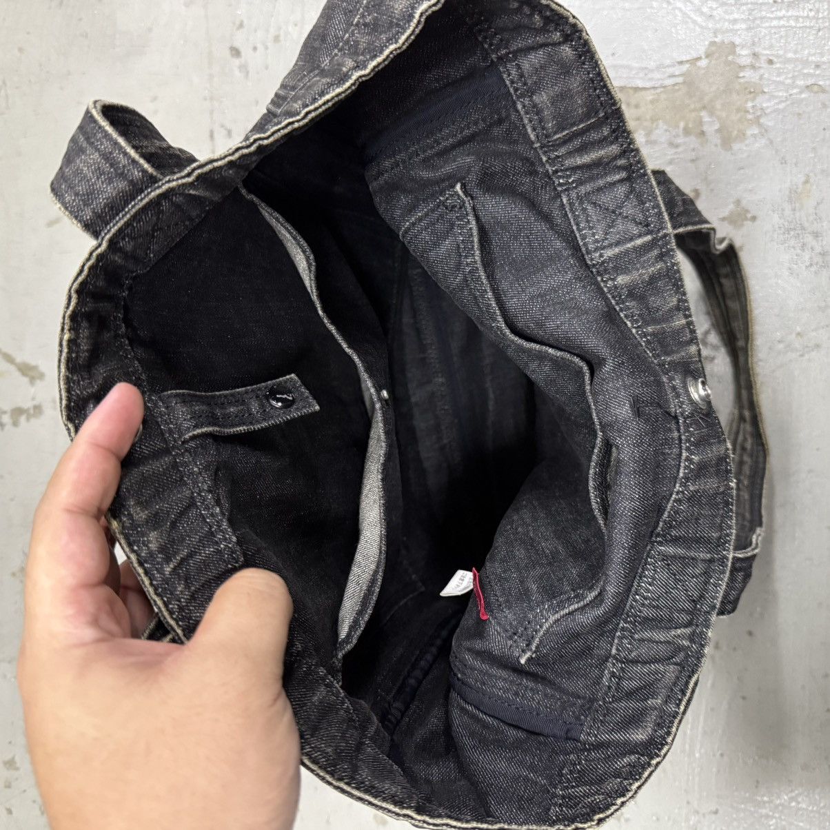 Porter Porter by Yoshida Made In Japan Raw Denim Tote Bag Size ONE SIZE - 8 Thumbnail
