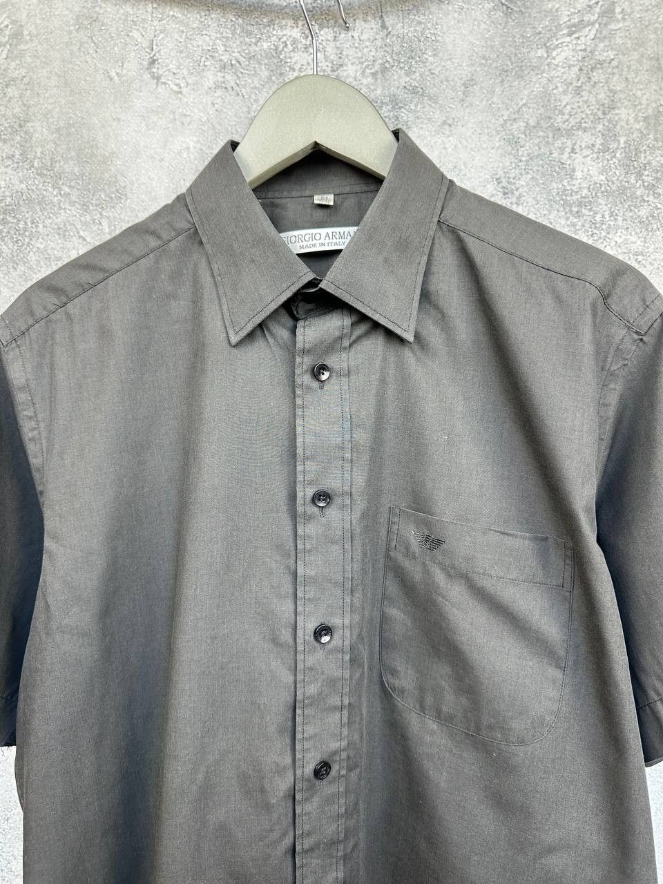Giorgio Armani Giorgio Armani Italy Black SS Button-Up Shirt Minimalist Size US L / EU 52-54 / 3 - 4 Thumbnail