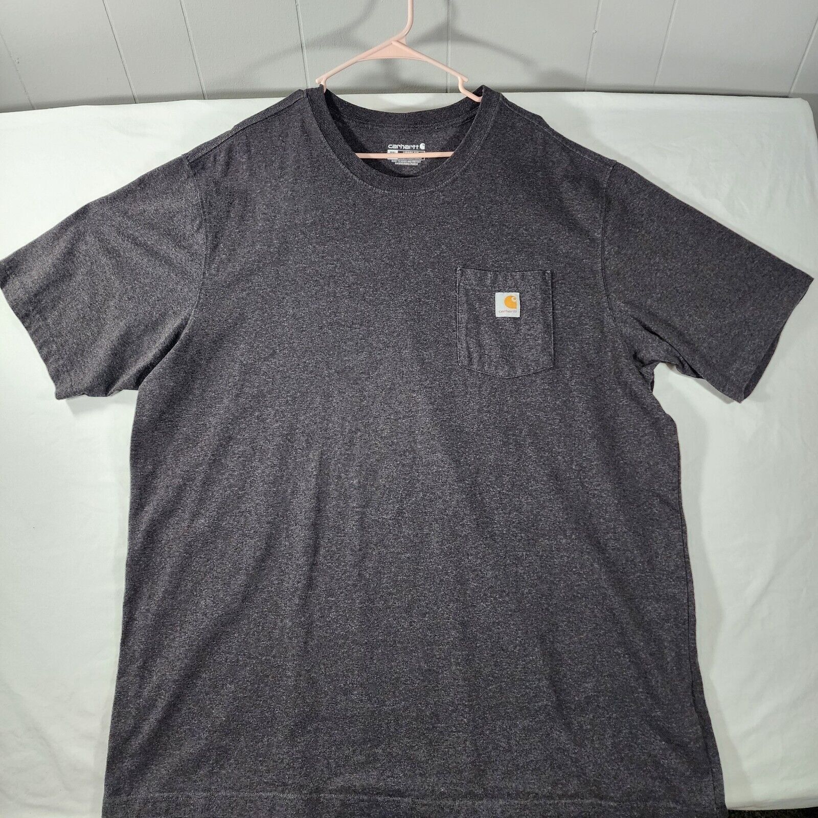 Carhartt Carhartt Shirt Mens 2XL Charcoal Gray Loose Fit Short Sleeve Size US XXL / EU 58 / 5 - 1 Thumbnail