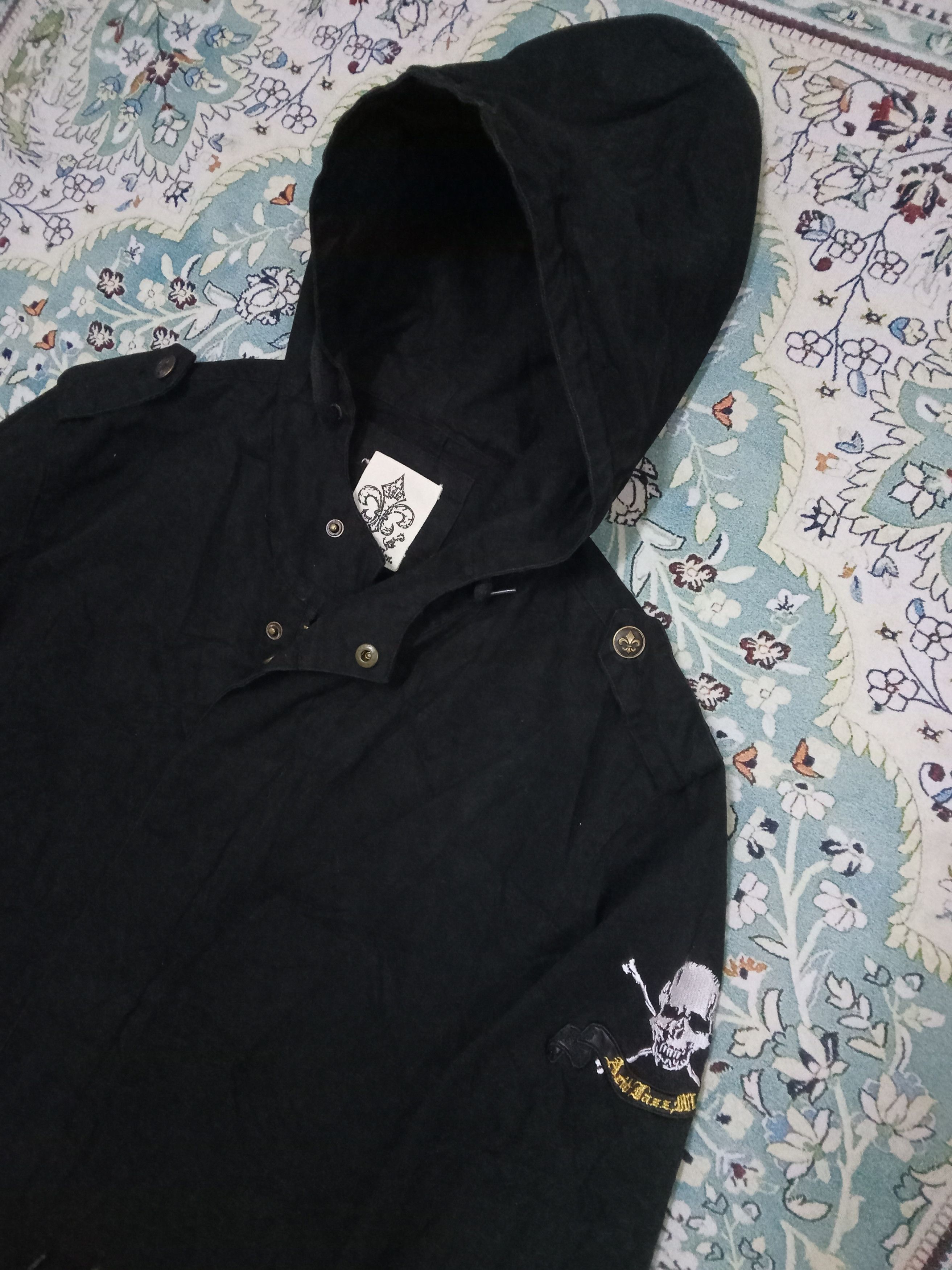 Japanese Brand Arid Jazz Men - Rare Skull Design Hoodie Zipped Long Jacket Size US L / EU 52-54 / 3 - 6 Thumbnail