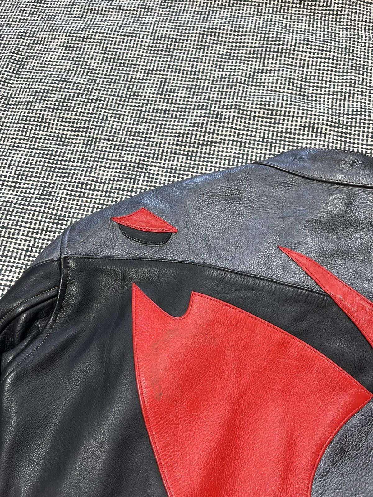 Genuine Leather ➕ genuine leather top quality moto racing jacket AKITO Size US L / EU 52-54 / 3 - 13 Thumbnail