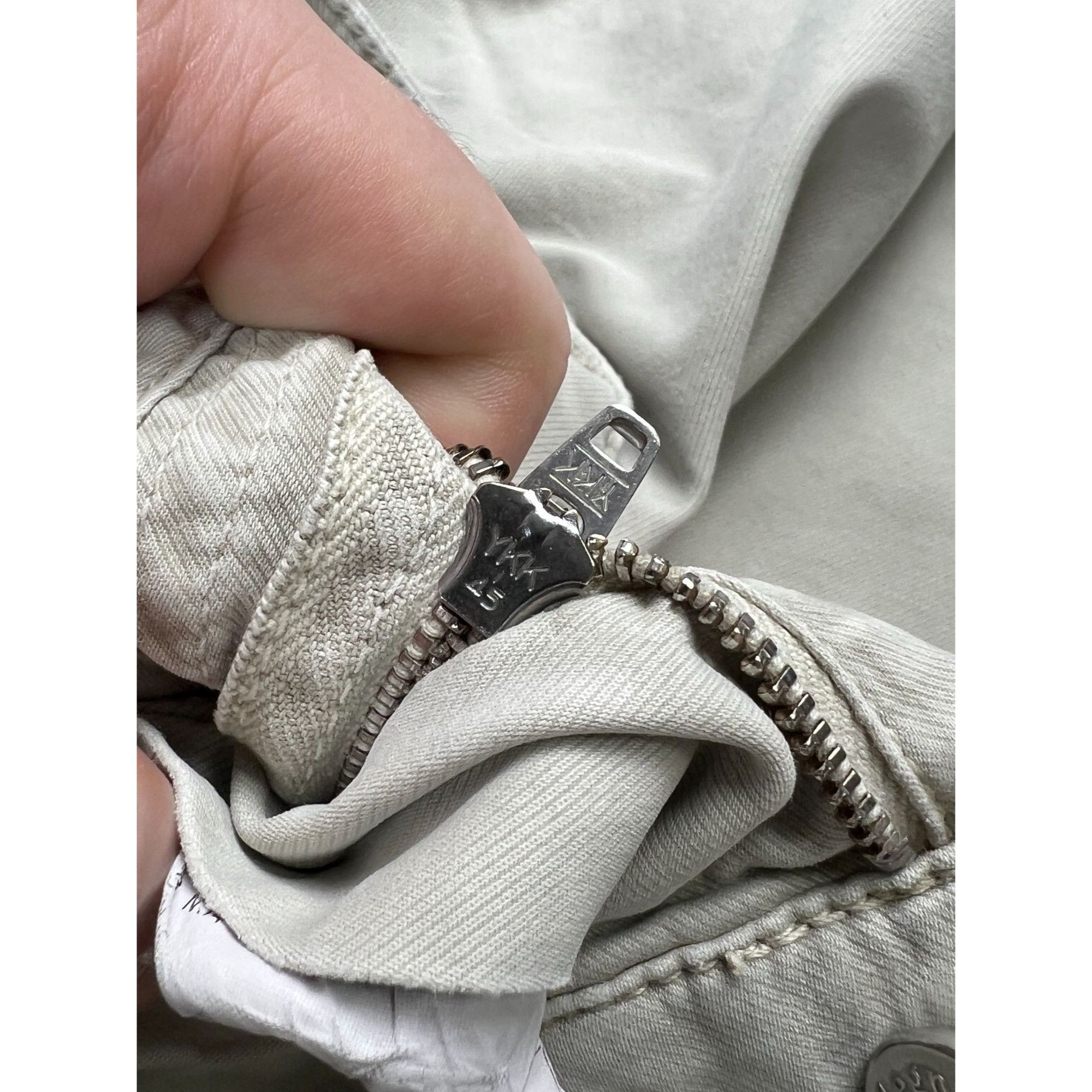Z Zegna ZZegna Beige Cotton Pants (Y0948) Size US 35 - 8 Thumbnail