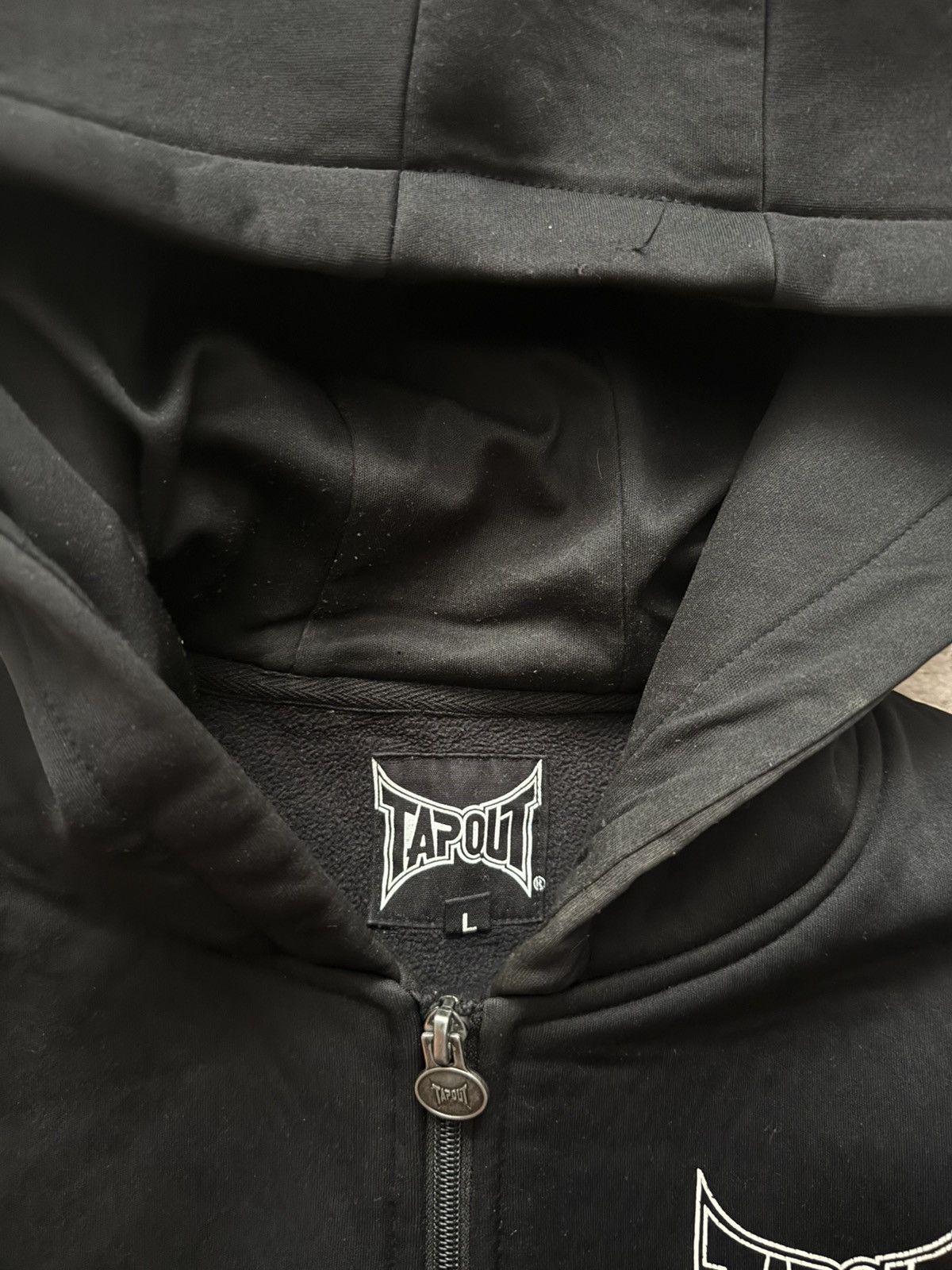Tapout Tapout vintage y2k zip hoodie spellout L black boxy Size US L / EU 52-54 / 3 - 4 Thumbnail