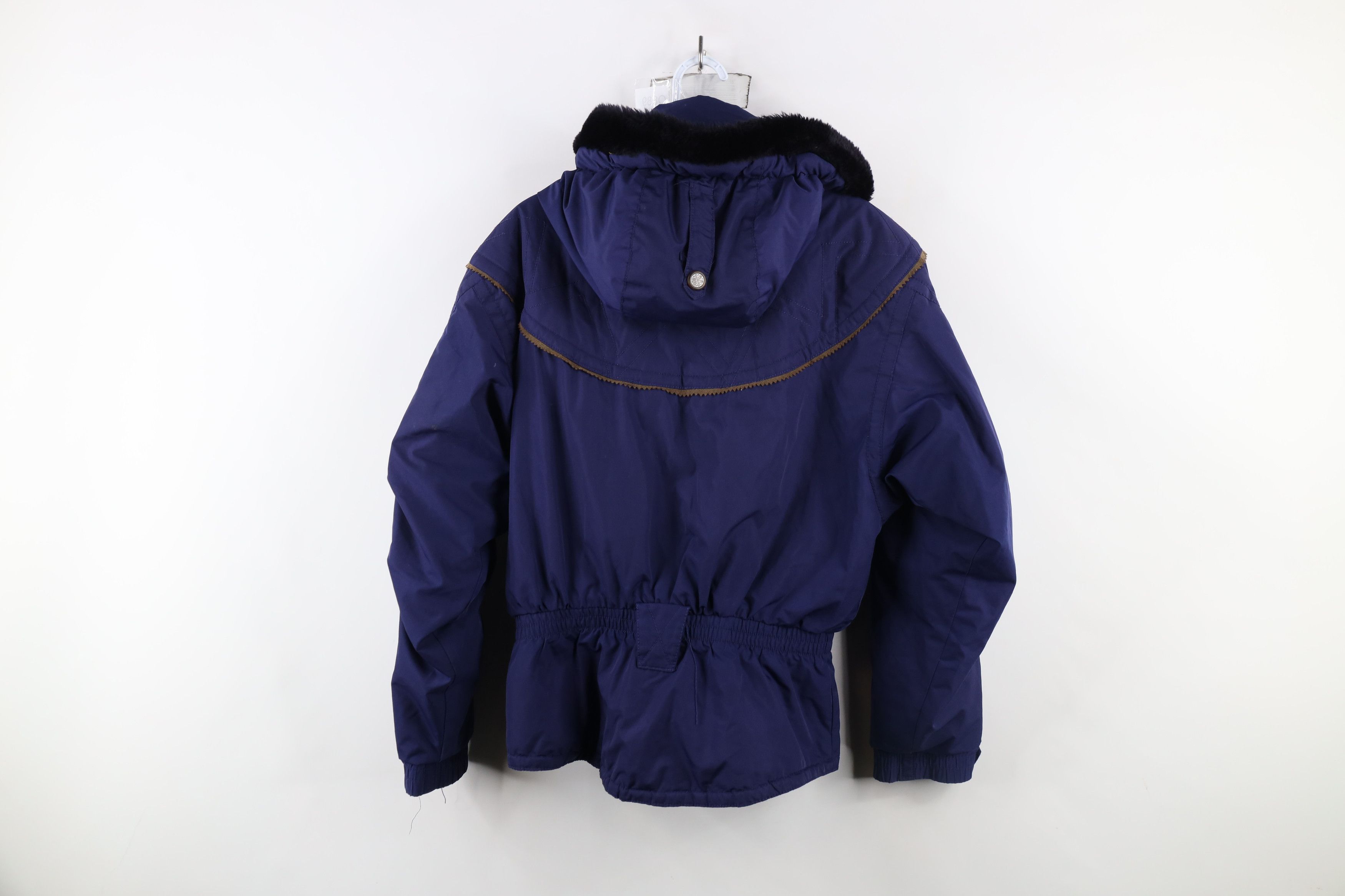 Vintage Vintage 90s Streetwear Flower Hooded Skiing Puffer Jacket Size M / US 6-8 / IT 42-44 - 16 Thumbnail