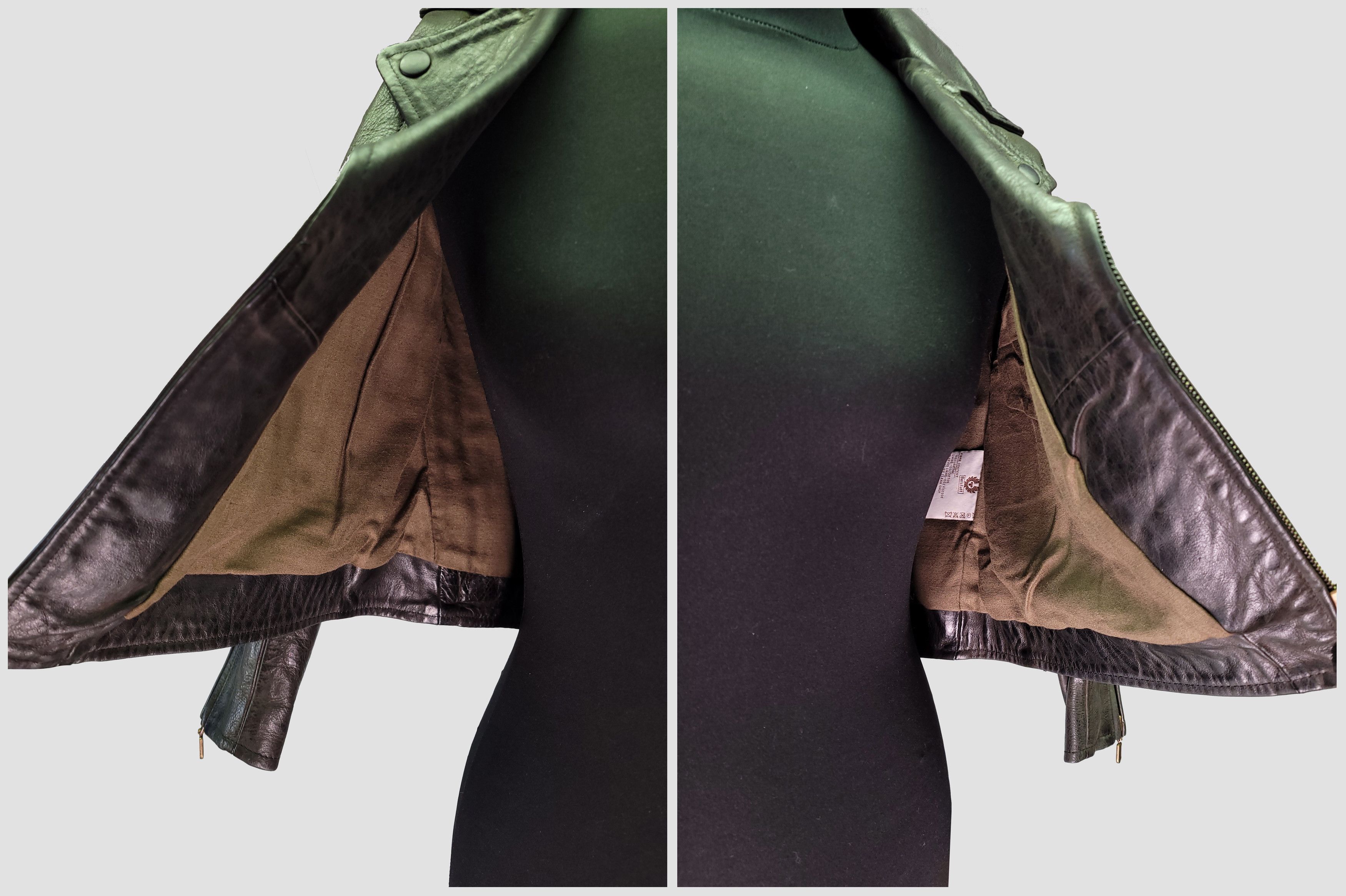 Belstaff Belstaff _ Rare _ Short Biker _ Leather _ Black Prince Size S / US 4 / IT 40 - 2 Thumbnail