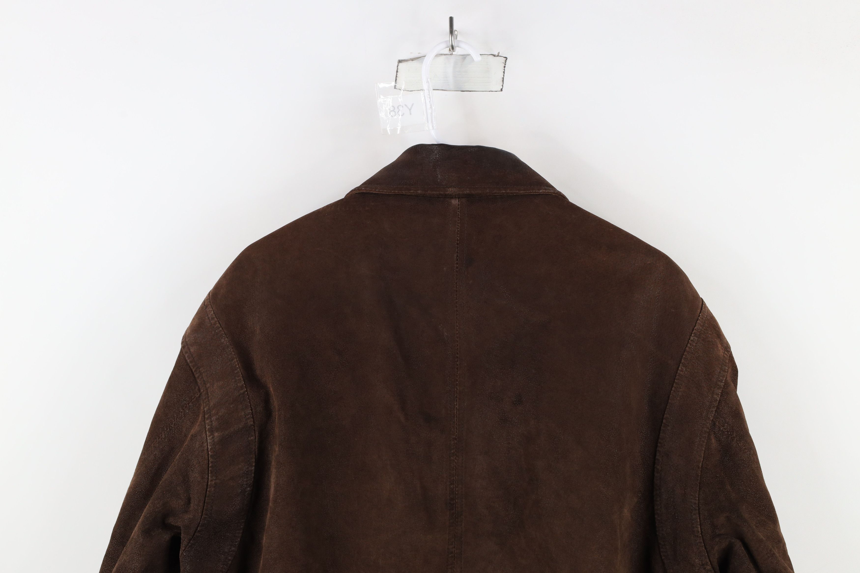 Members Only × Vintage Vintage 90s Members Only Lined Suede Leather Bomber Jacket Size US L / EU 52-54 / 3 - 14 Thumbnail