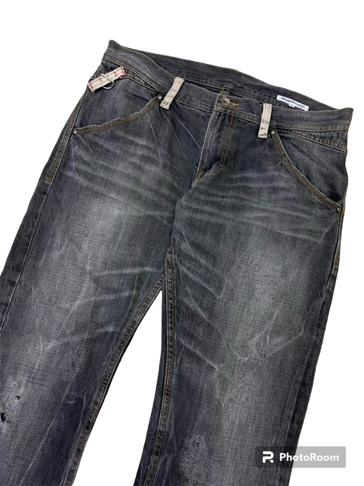 If Six Was Nine 💥Vintage Semantic Design Nice Denim Size US 34 / EU 50 - 7 Thumbnail