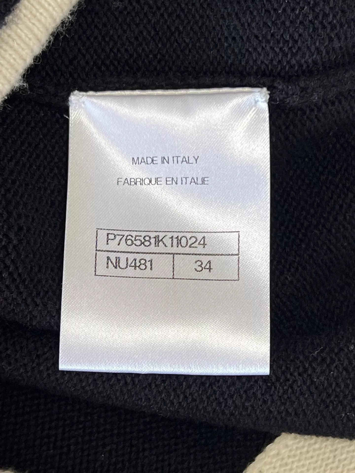 Chanel Chanel 24C 34 Cashmere Cardigan B&W w/ Glitter Hat Size XS / US 0-2 / IT 36-38 - 9 Thumbnail