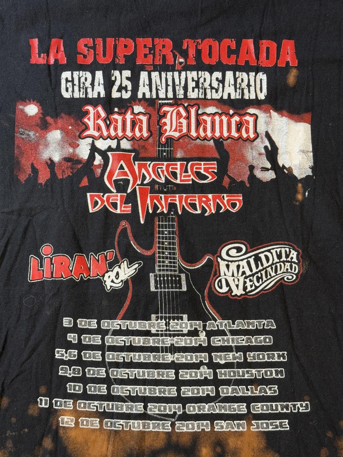 Designer Rata Blanca T-shirt La Super Tocada Tour Tee XXL Size US XXL / EU 58 / 5 - 4 Thumbnail