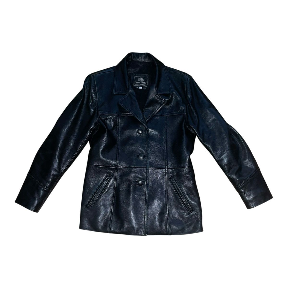 Other Women's Leather Black Jacket By Coronet Leather Size Medium Size M / US 6-8 / IT 42-44 - 4 Thumbnail