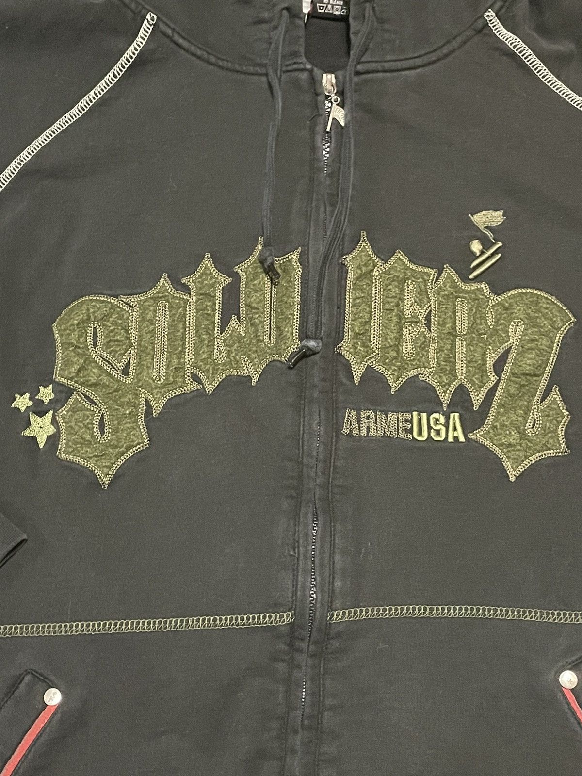 Vintage Vintage ARME Welcome To The Hood Hoodie Size US XXL / EU 58 / 5 - 3 Thumbnail