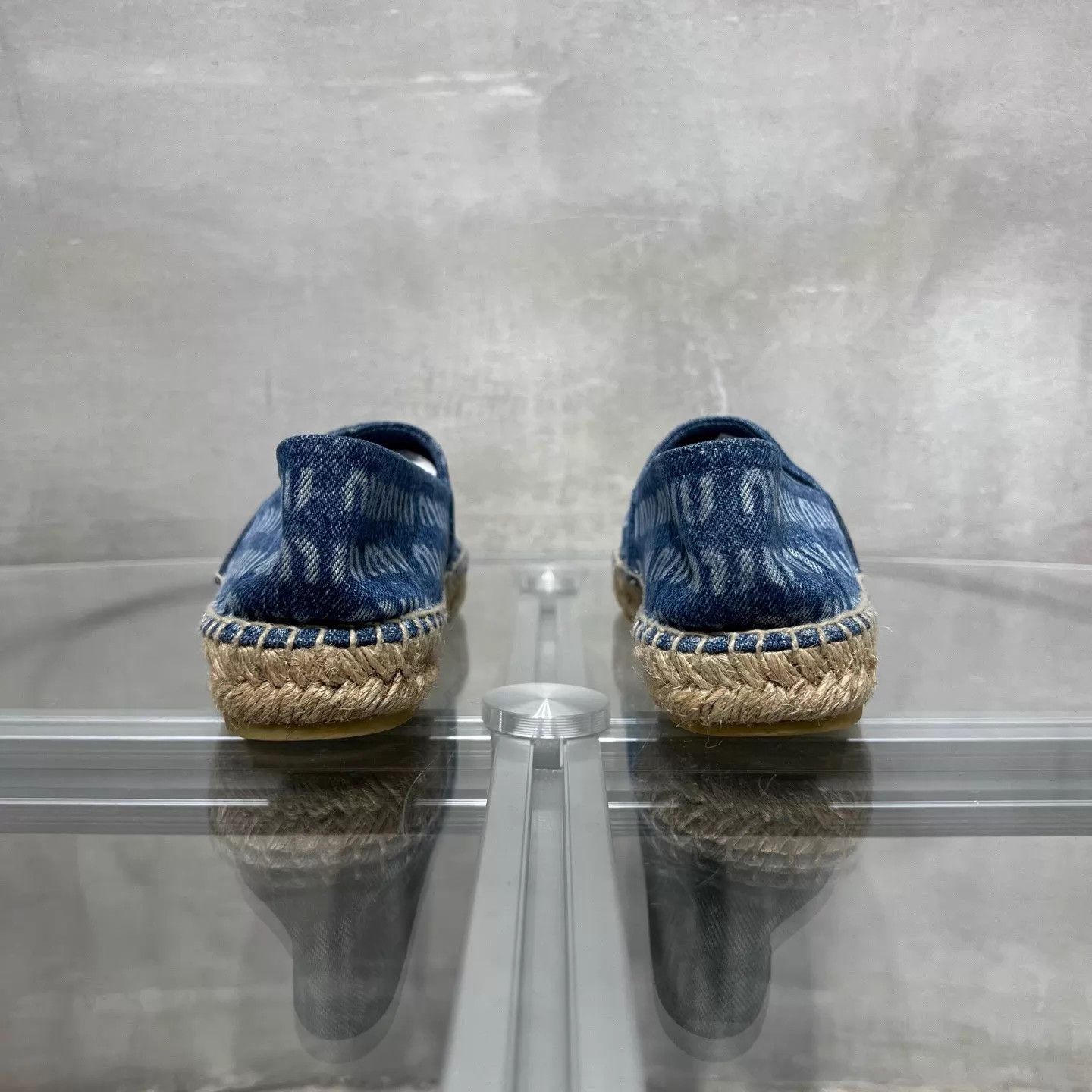 Miu Miu MIU MIU blue denim allover print fisherman EU38 Size US 7.5 / IT 37.5 - 6 Thumbnail