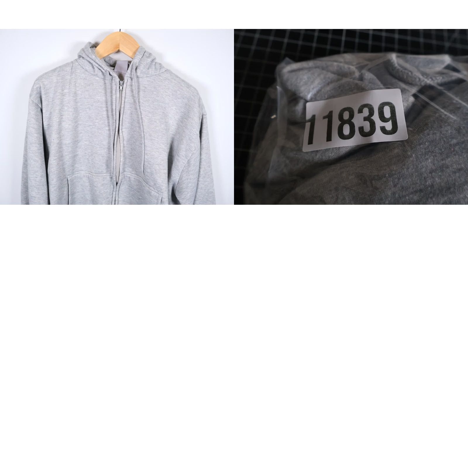 Vintage VINTAGE Franklin Shirt Mens XL Gray 90s Zip Hoodie Men Heather Sweatshirt Blank Solid VTG Fleece Size US XL / EU 56 / 4 - 9 Thumbnail