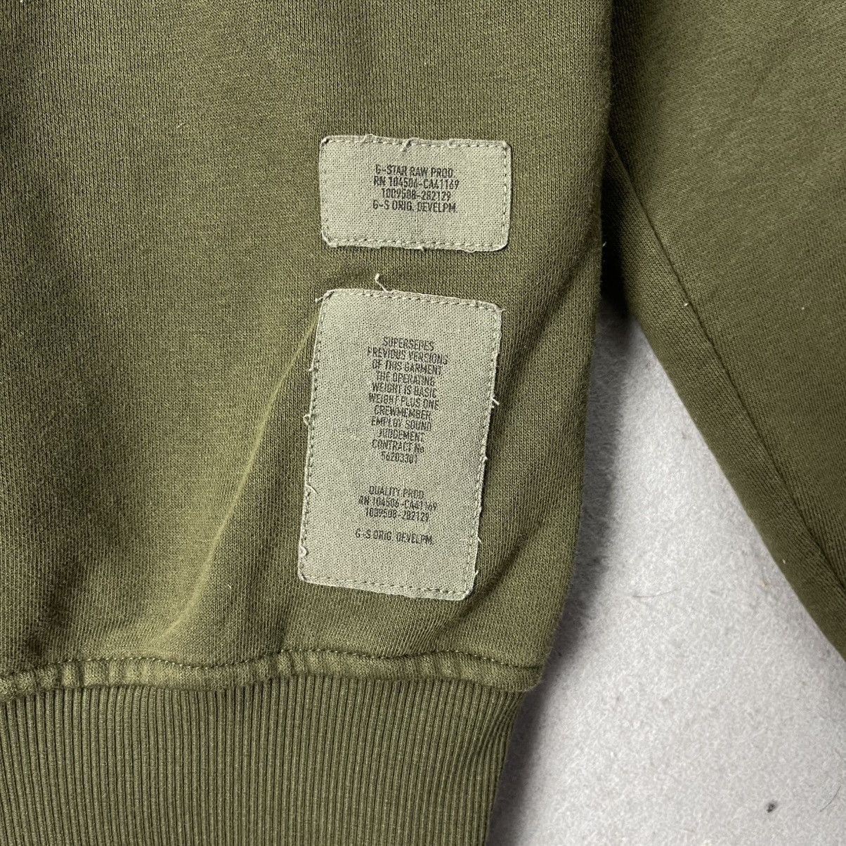 G-Star G-Star RAW Military Green Logo Pullover Hoodie Size US S / EU 44-46 / 1 - 8 Thumbnail