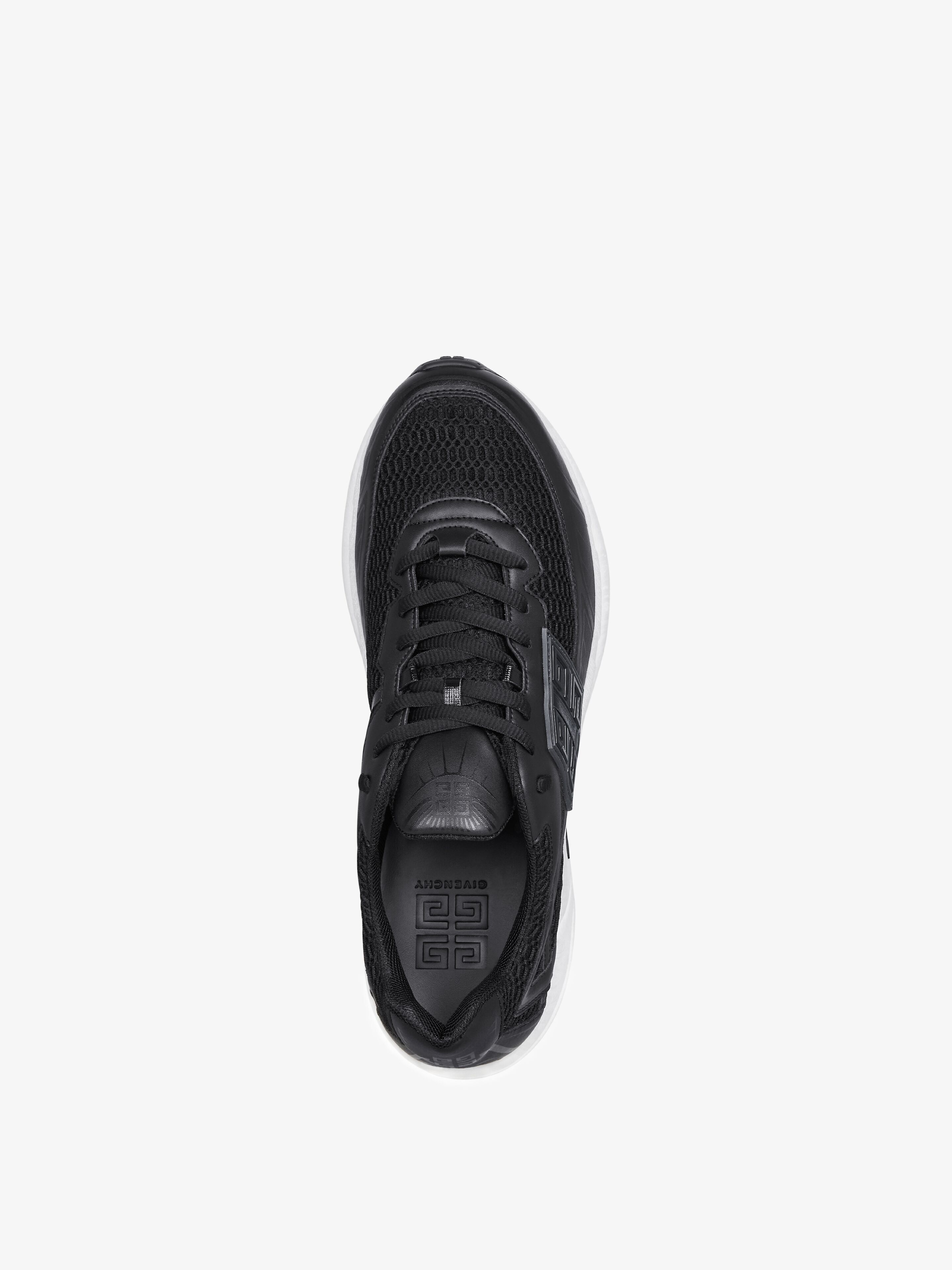 Givenchy o1w1db10925 NFNTY-52 Low Top Runner Sneakers in Black Size US 10 / EU 43 - 4 Thumbnail