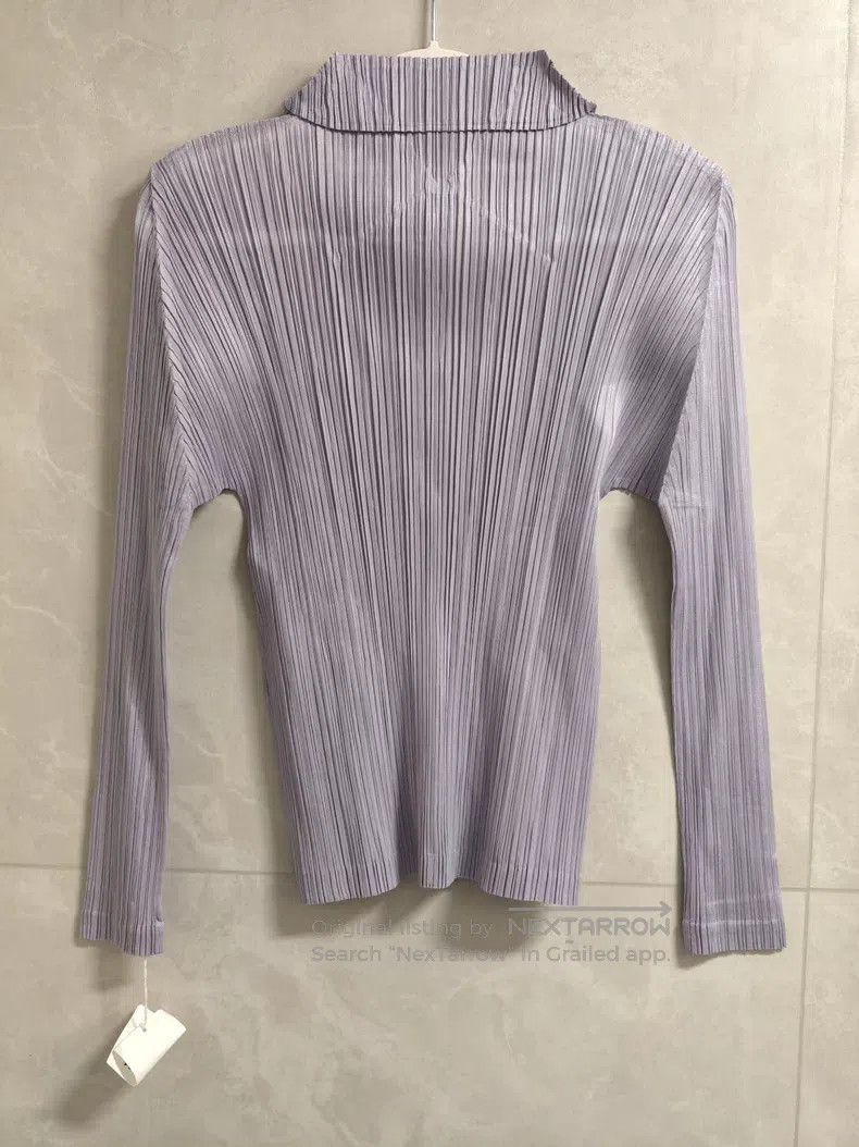 Issey Miyake Issey Miyake Purple Long Sleeve Size L / US 10 / IT 46 - 2 Thumbnail