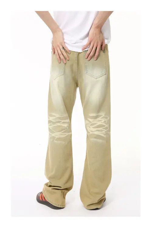 Other Distressed yellowed vintage flared washed jeans Size US 32 / EU 48 - 6 Thumbnail