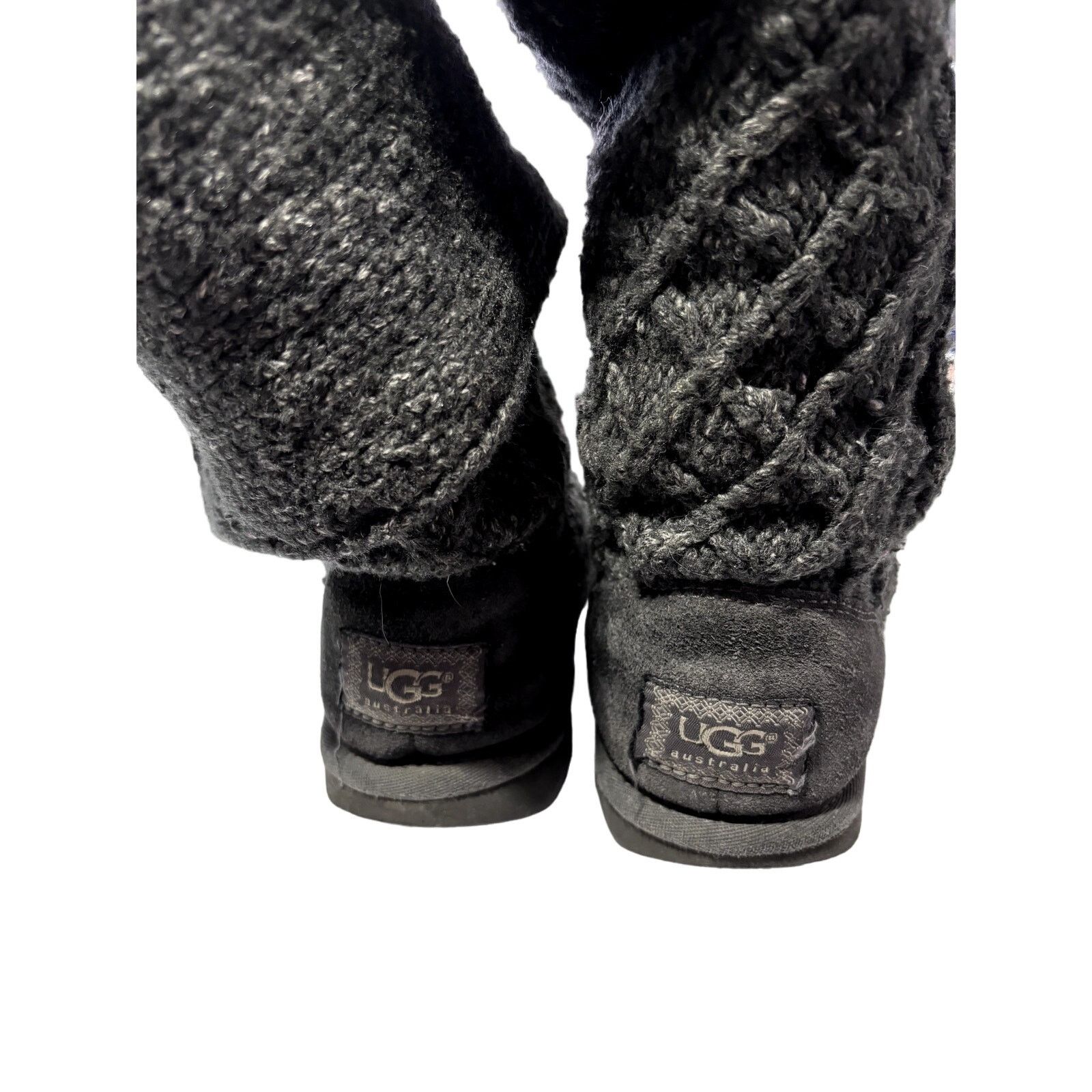 Ugg UGG Winter Boots Lattice Cardy 3066 High Round Toe Gray Sz 6 Size US 6 / IT 36 - 6 Thumbnail