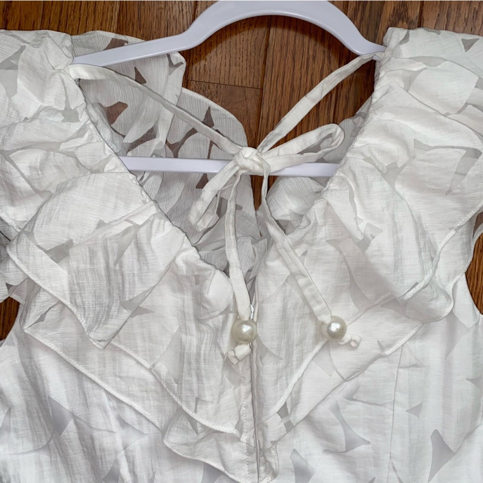 Lilly Pulitzer Lilly Pulitzer $278 Ritamarie White Ruffle Mini Dress 2 Size XS / US 0-2 / IT 36-38 - 12 Thumbnail