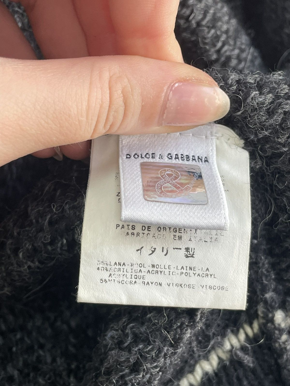 Dolce & Gabbana Dolce gabbana big logo sweater y2k v neck sweater Size US XL / EU 56 / 4 - 10 Thumbnail