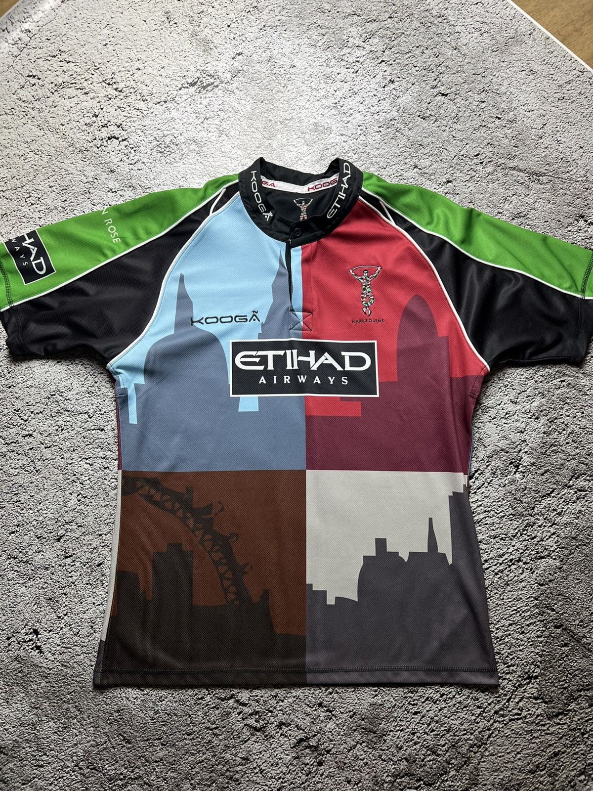 Other Y2K Harlequins rugby kooga jersey Size US L / EU 52-54 / 3 - 1 Thumbnail