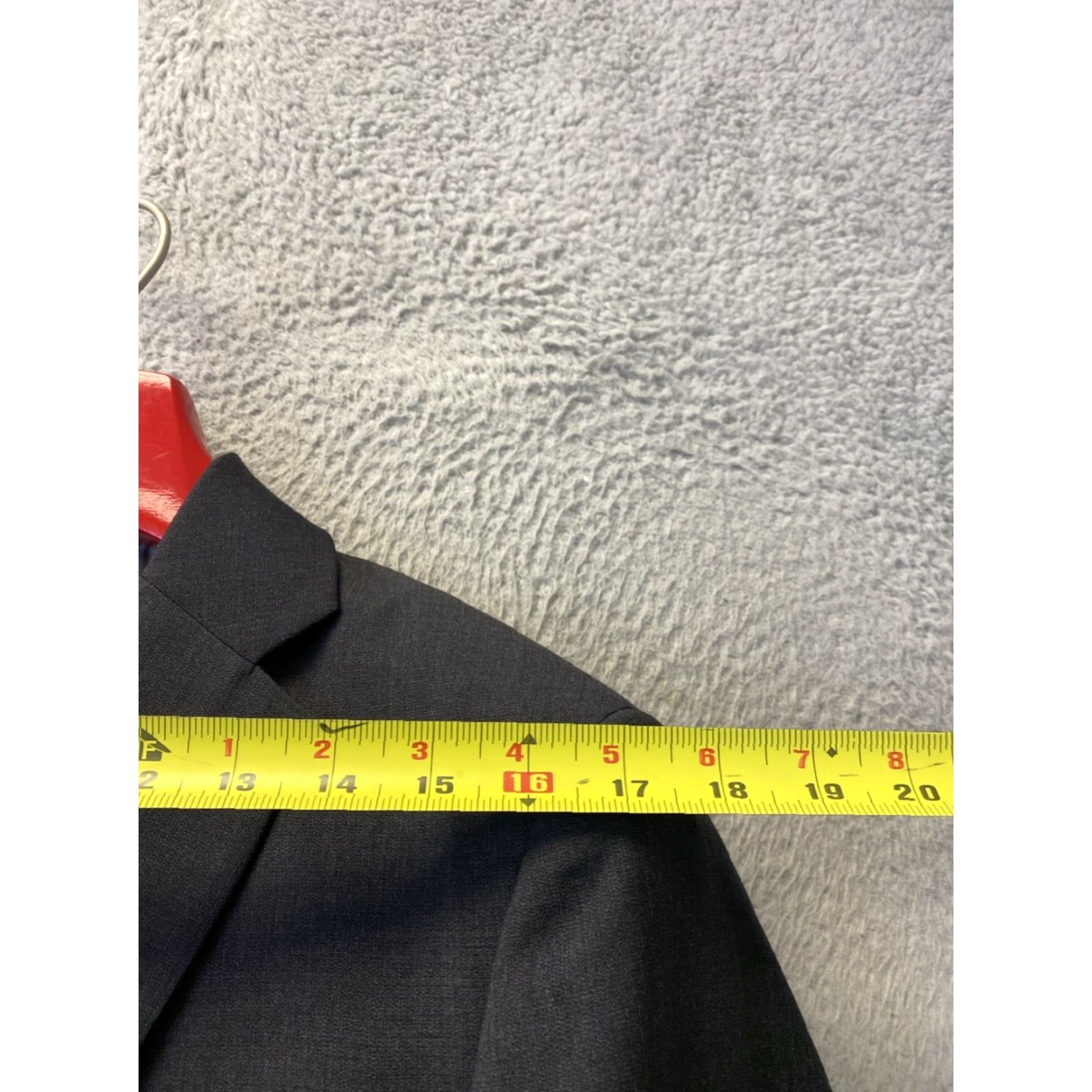 Pronto Uomo VINTAGE Pronto Uomo Men's Gray Wool Blend Sport Coat Jacket 36S Single-Breasted Men's Blazer Size 36S - 5 Thumbnail