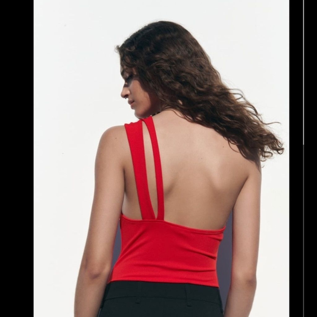 Zara Zara Ring Trim Cross Strap Bodysuit Size L Size L / US 10 / IT 46 - 2 Thumbnail