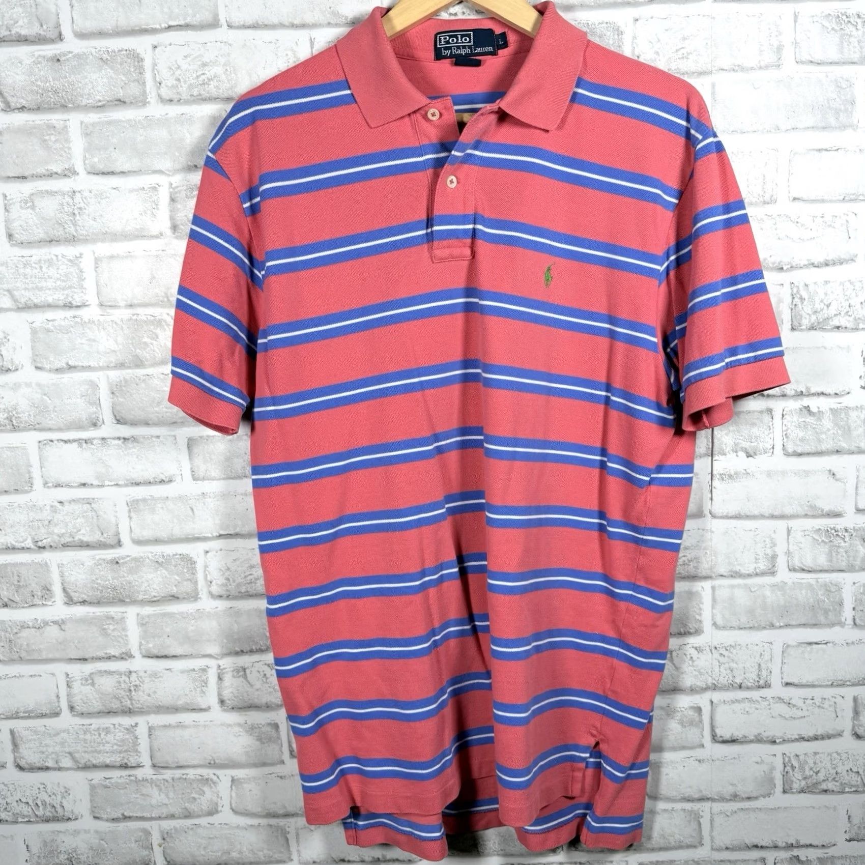 Polo Ralph Lauren Polo Ralph Lauren Polo Shirt Mens L 100% Cotton Striped Casual Multicolor Size US L / EU 52-54 / 3 - 2 Thumbnail