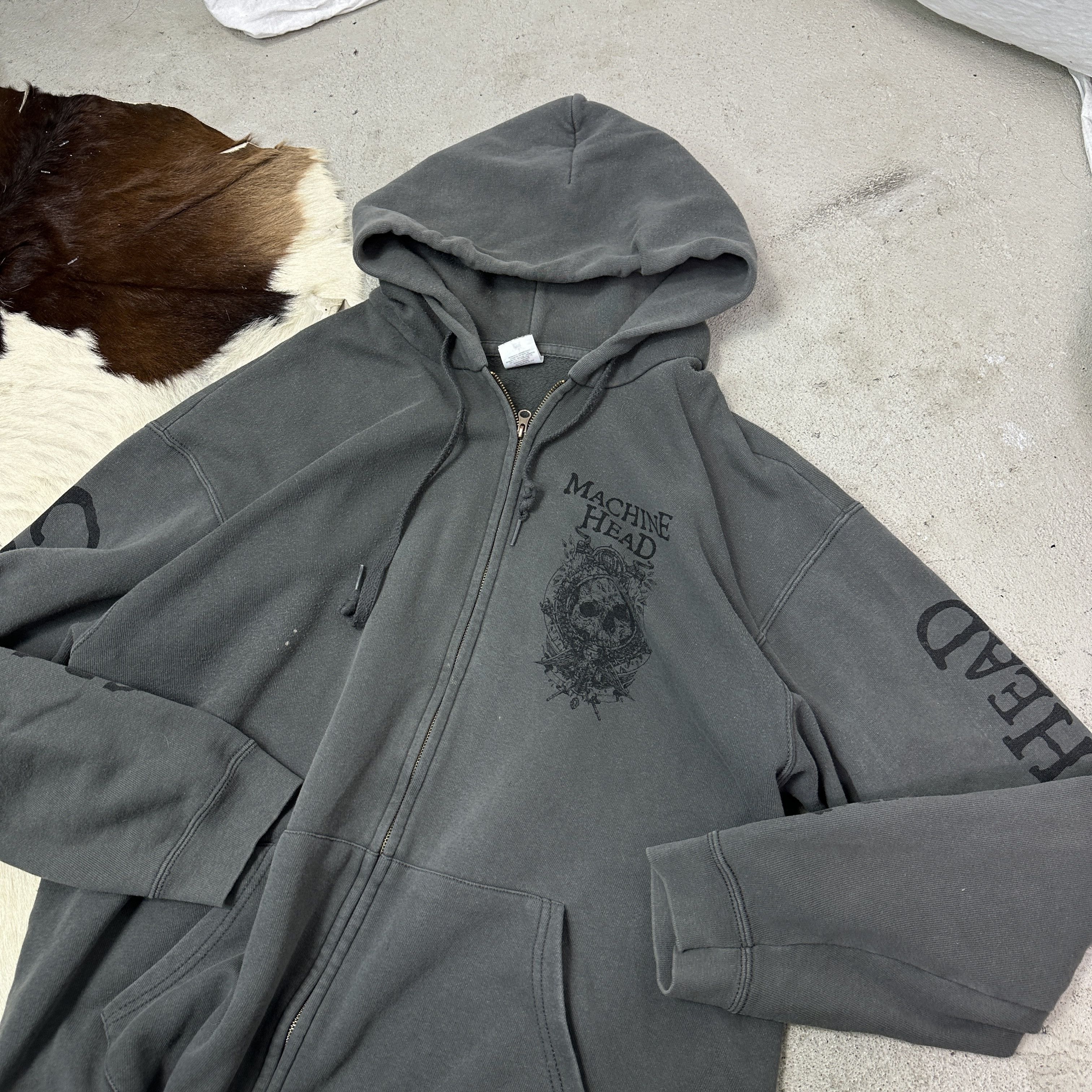 Vintage Vintage Sporty Streetwear Machine Head Zip Hoodie Y2K Size US XL / EU 56 / 4 - 5 Thumbnail