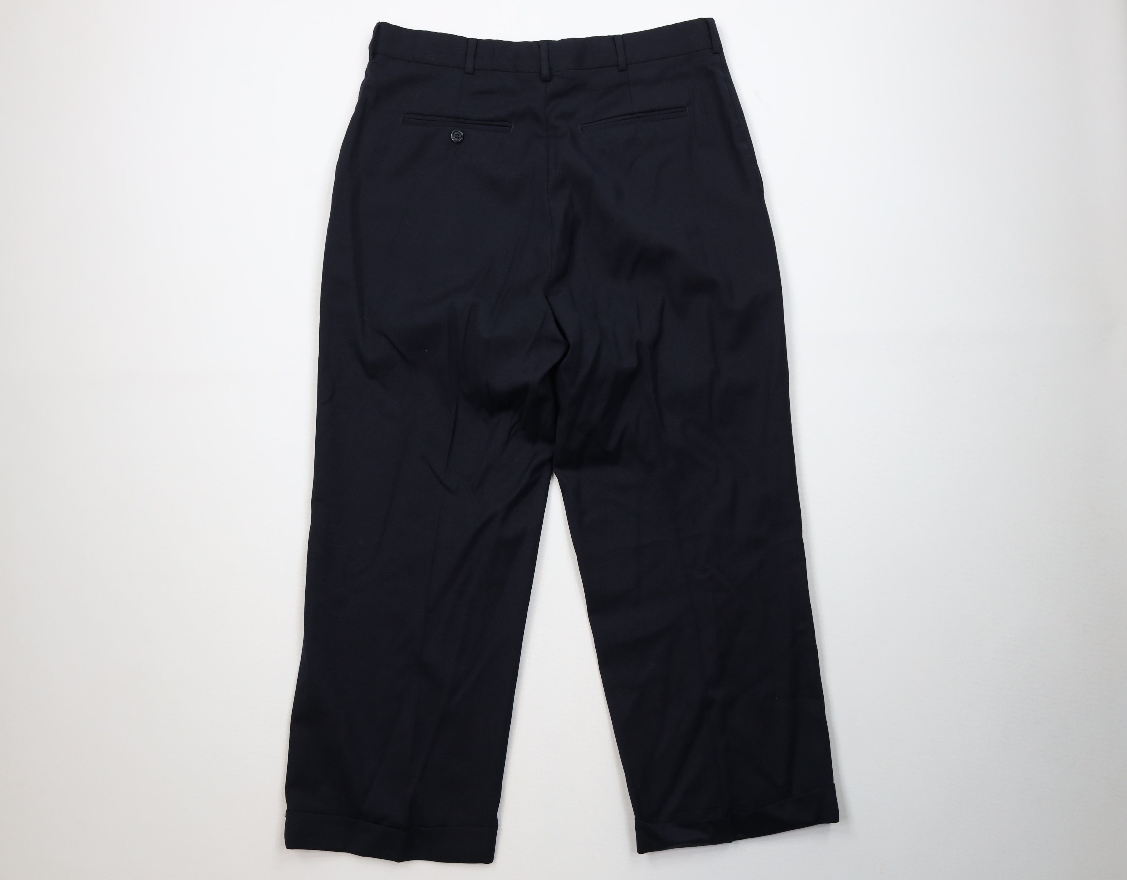 Vintage Vintage 90s Streetwear Wool Herringbone Wide Leg Chino Pants Size US 32 / EU 48 - 8 Thumbnail