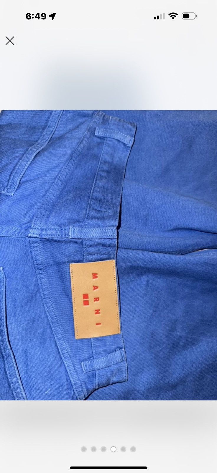 Marni × Uniqlo MARNI X UNIQLO BLUE DENIM SIZE SMALL Size US 28 / EU 44 - 5 Thumbnail
