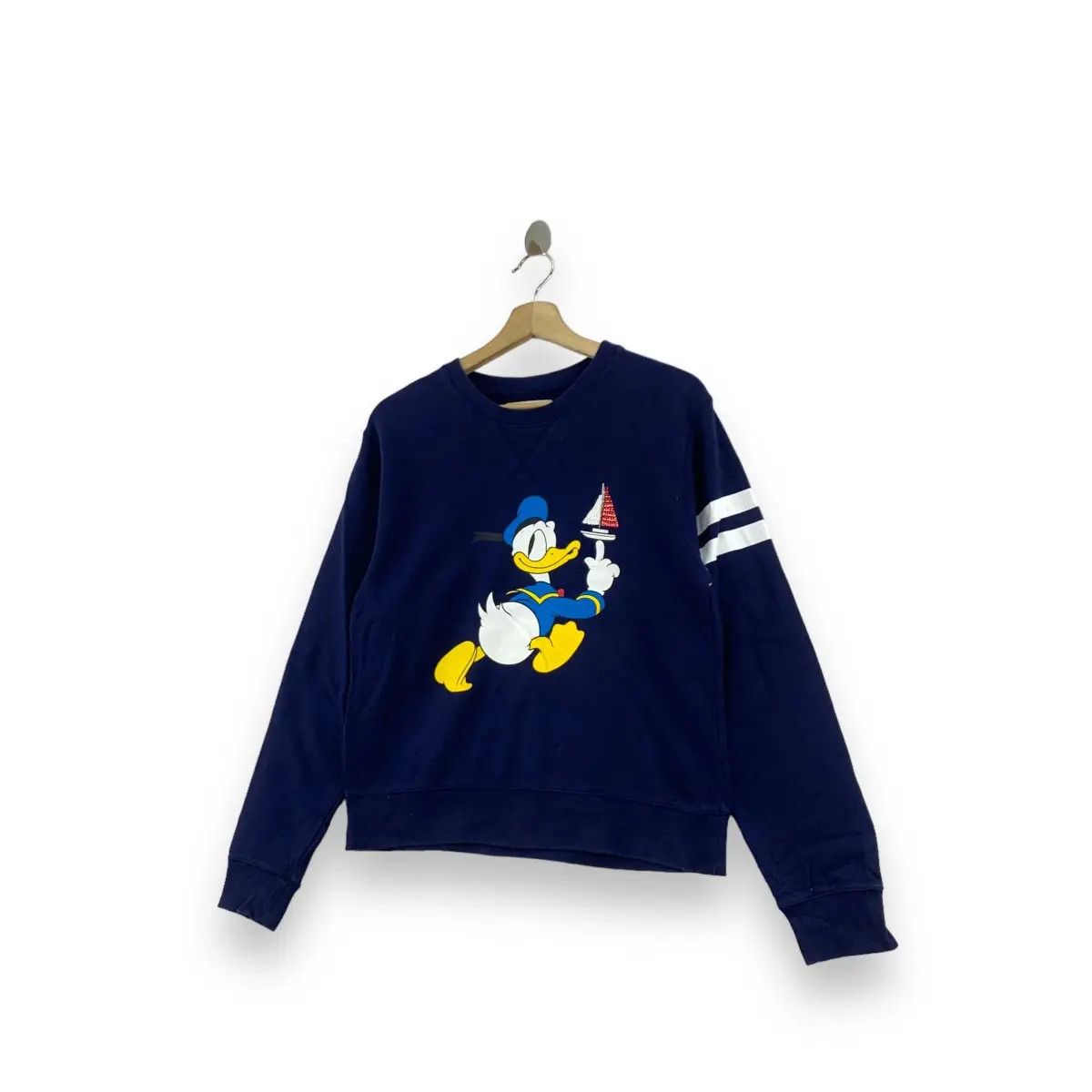 Disney Vintage DISNEY DONALD DUCK Holiday Yacht Sweatshirt Size S / US 4 / IT 40 - 2 Thumbnail