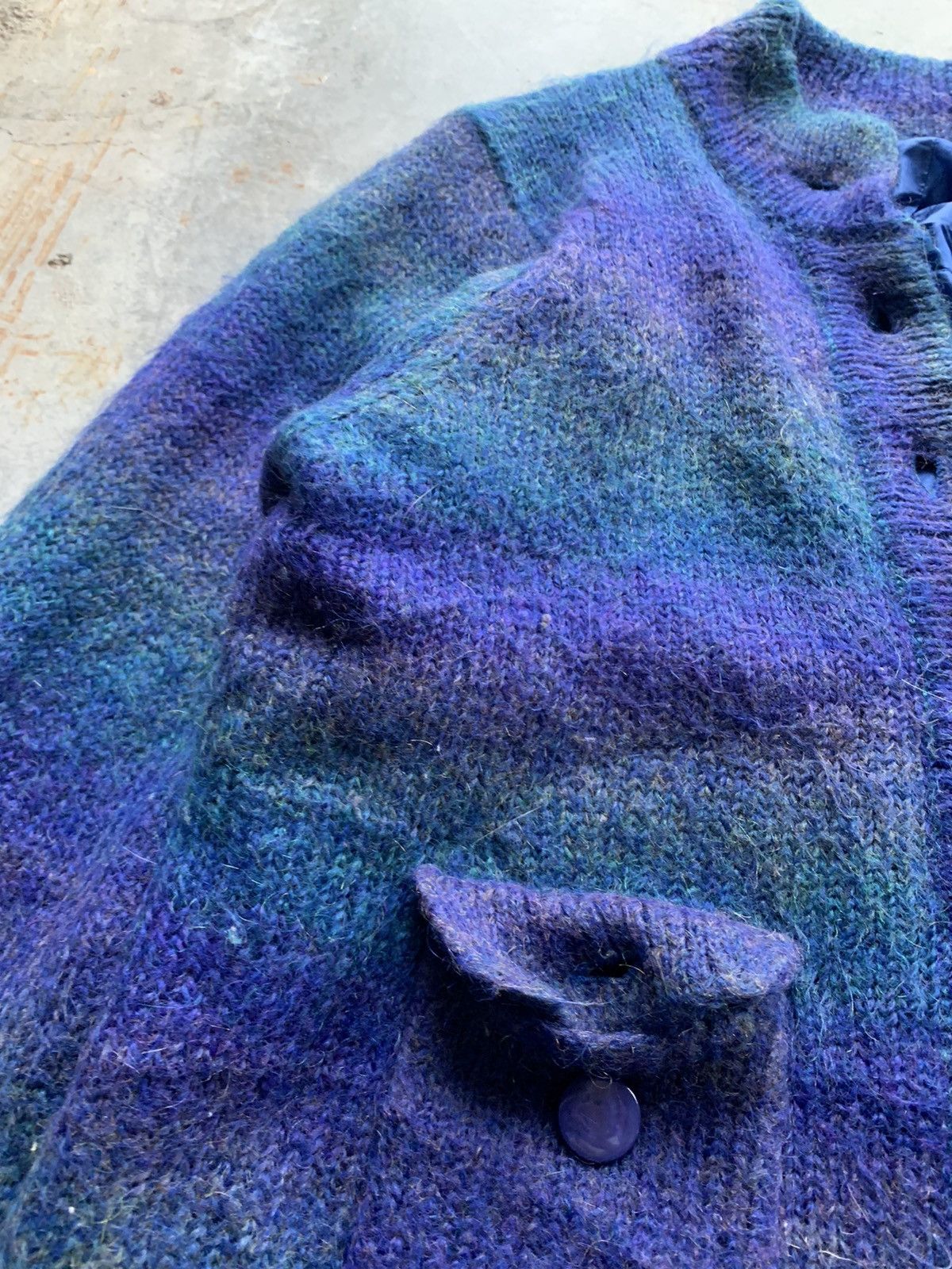 Vintage Vintage JapaneseBrand Wool Mohair Cardigan Jacket Size US M / EU 48-50 / 2 - 2 Thumbnail