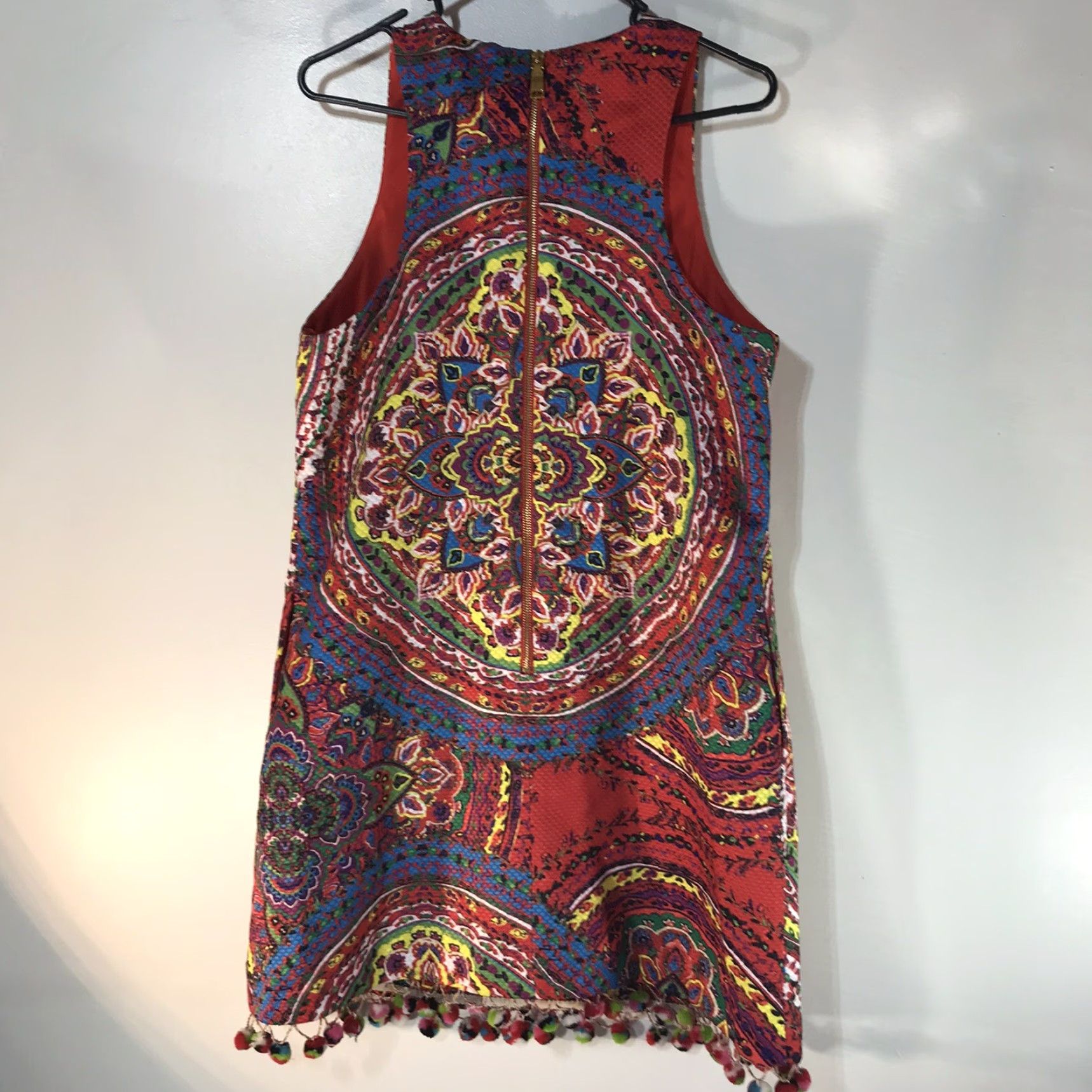 Nicole Miller Nicole Miller Women's Dress Knee Length Sleeveless Paisley Multicolor Party Casual Sheath 12 Size XL / US 12-14 / IT 48-50 - 2 Thumbnail