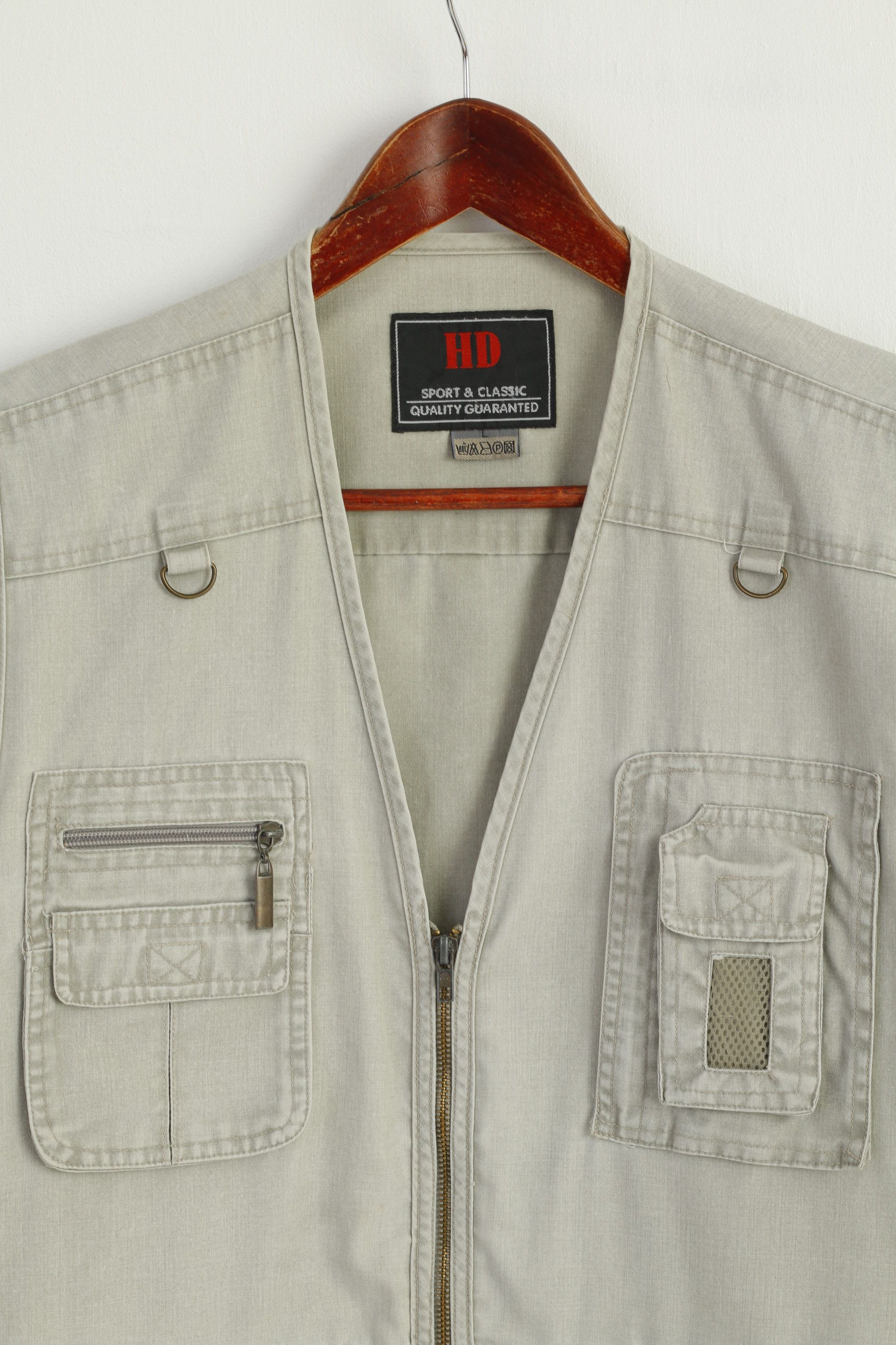 Vintage HD Sport & Classic Men L Waistcoat Gray Fishing 7592 Size US L / EU 52-54 / 3 - 2 Thumbnail