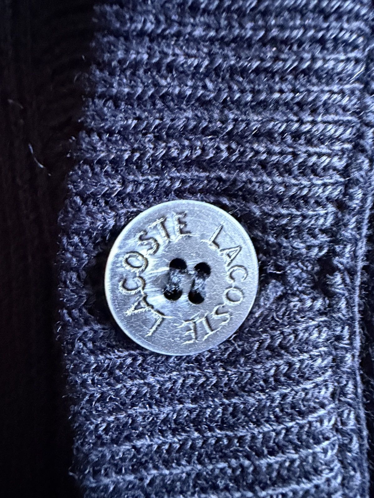 Lacoste VTG Chemise Lacoste Made in France Navy Cardigan Size US M / EU 48-50 / 2 - 11 Thumbnail