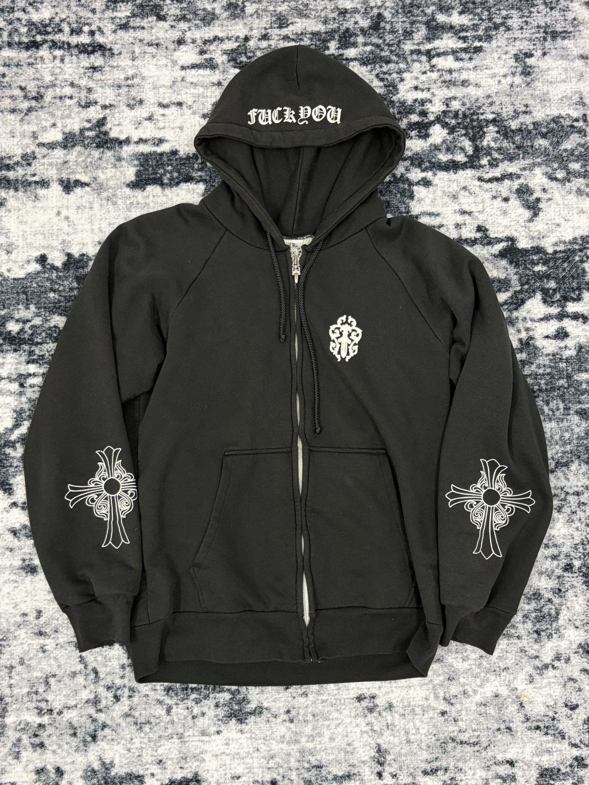 Chrome Hearts Chrome Hearts Vintage “Fuck You” Thermal Zip Up Size US S / EU 44-46 / 1 - 1 Thumbnail