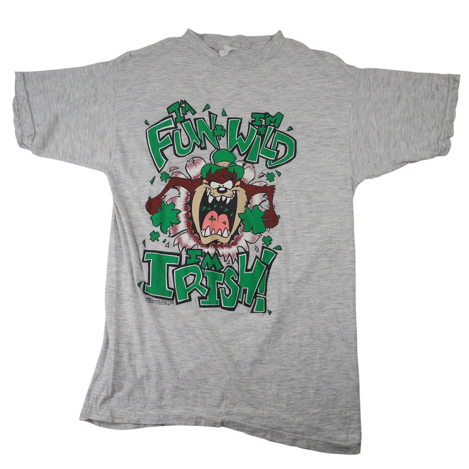 Vintage Vintage Taz "Im Irish" St Patrick's Day Graphic T Shirt Size US M / EU 48-50 / 2 - 1 Thumbnail