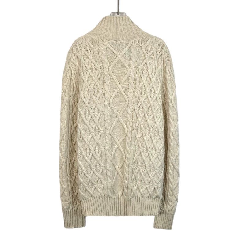 Dior Dior Beige CD letter embroidery cashmere turtleneck long sl Size US XL / EU 56 / 4 - 2 Thumbnail
