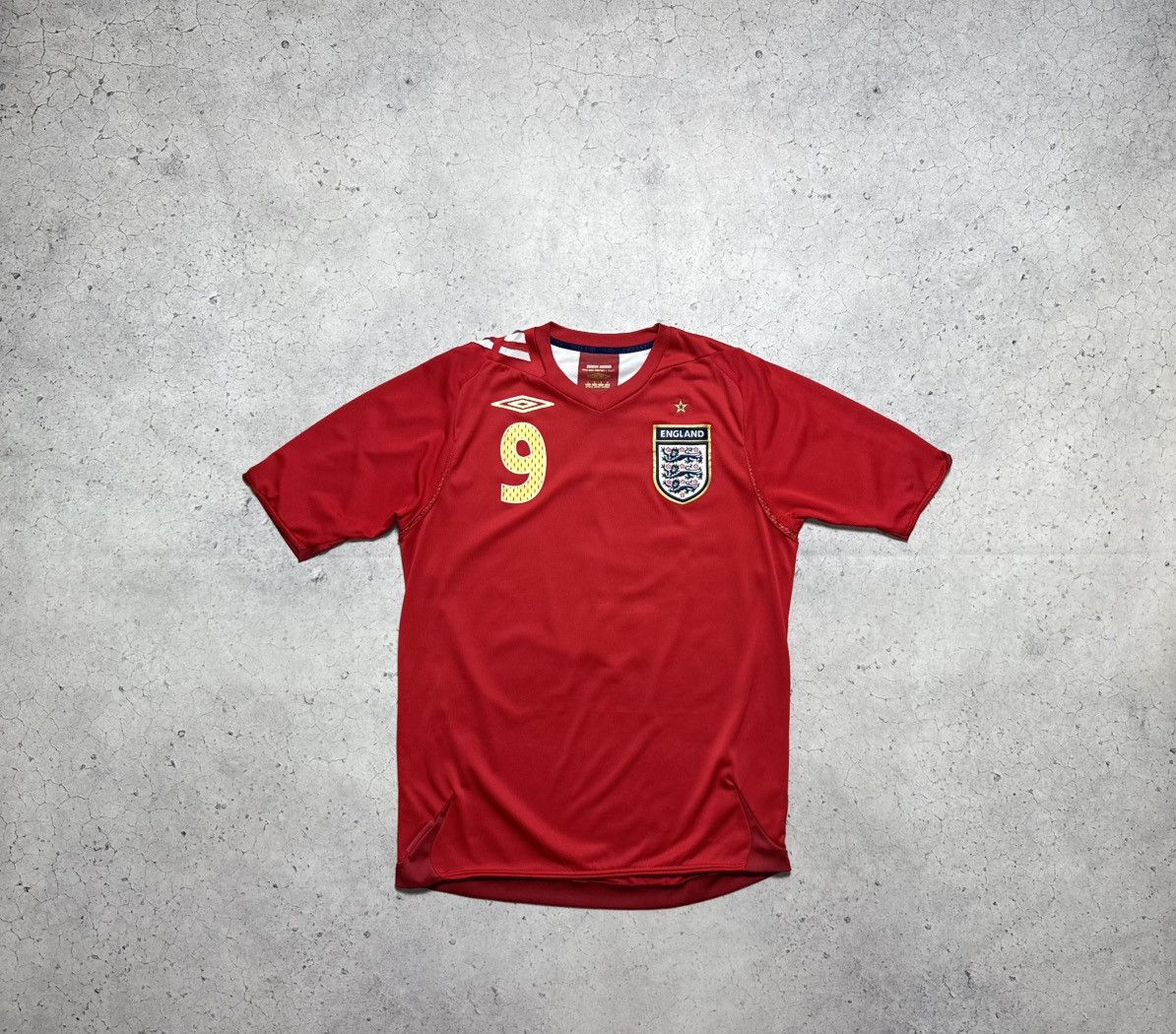 Umbro Umbro England Soccer Team Rooney #9 Vintage Jersey 2006/2008 Size US S / EU 44-46 / 1 - 2 Thumbnail