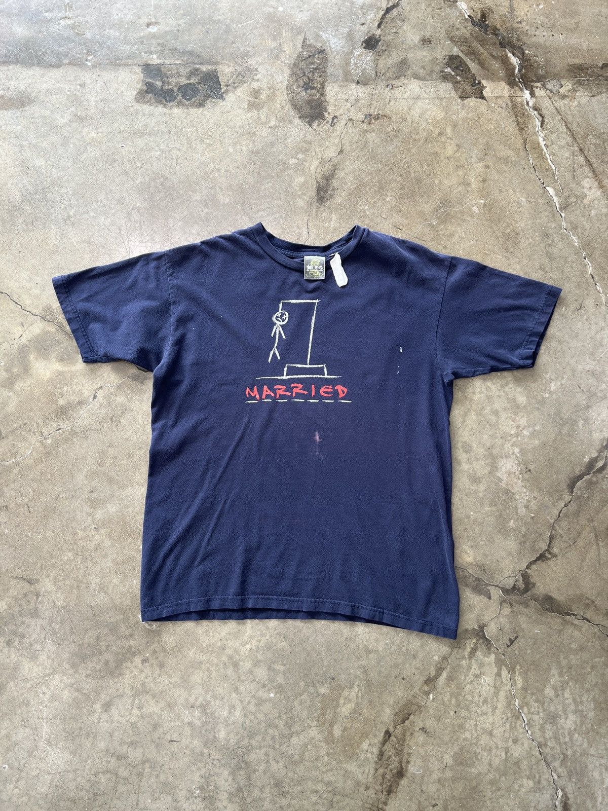 Vintage Vintage Hang Man Married Graphic Tee Large Size US L / EU 52-54 / 3 - 2 Thumbnail